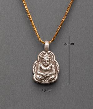 Amitabha Buddha  Spiritual Locket | Sterling Silver Sacred Pendant
