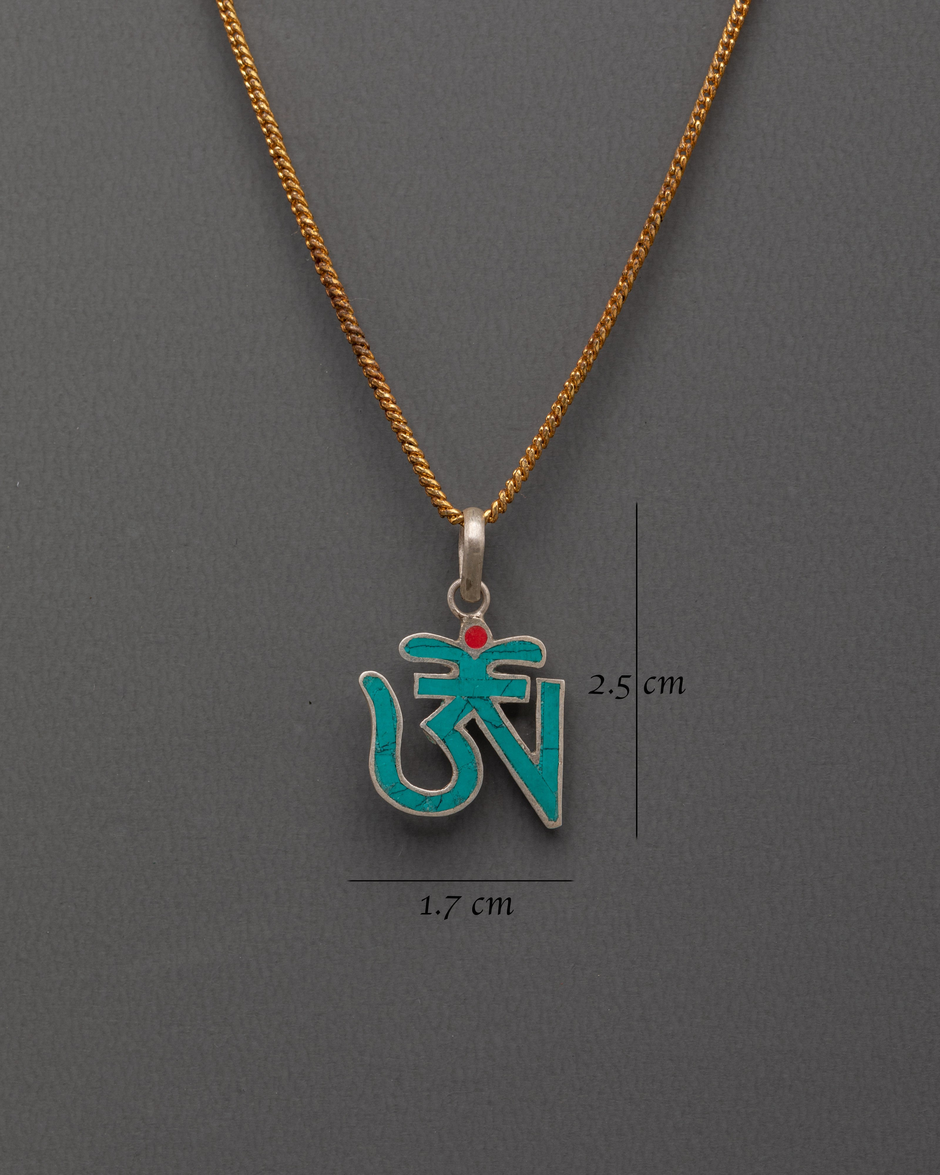 Handcrafted Om Symbol Pendant | Sterling Silver Meditation Locket