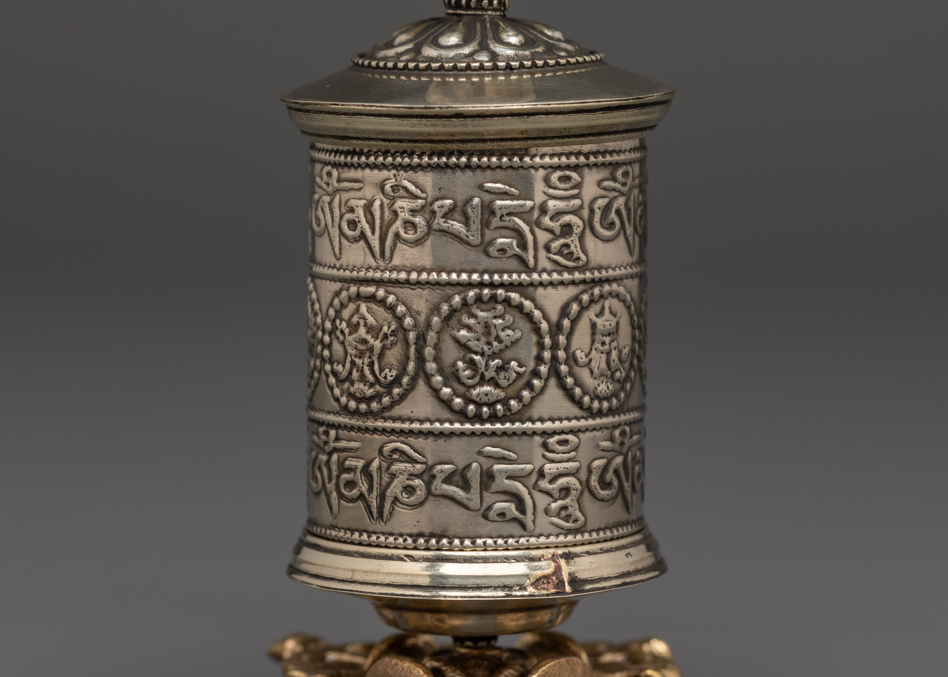 Spiritual Mantra Prayer Wheel | Symbol of Peace and Devotion