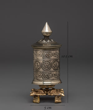 Spiritual Mantra Prayer Wheel | Symbol of Peace and Devotion