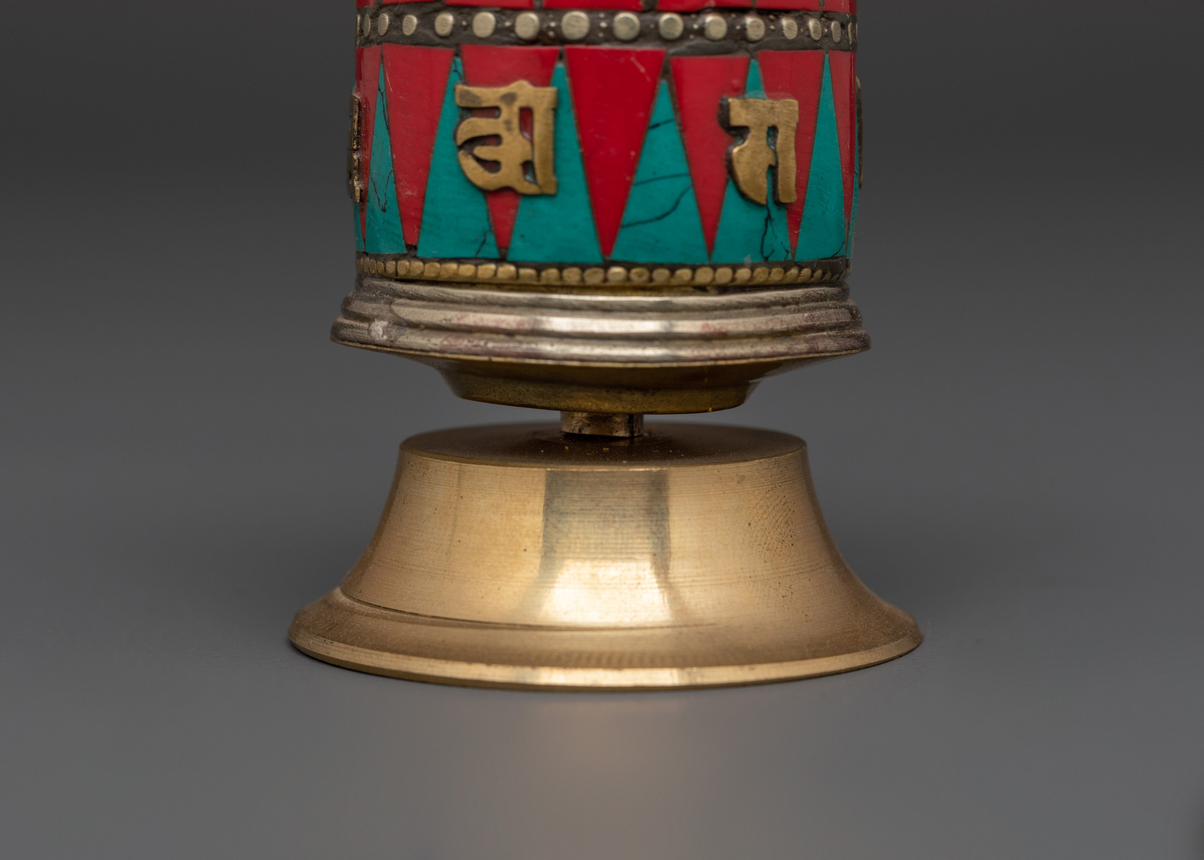 Spiritual Tibetan Decor Prayer Wheel | Sacred Meditation & Home Altar Decor
