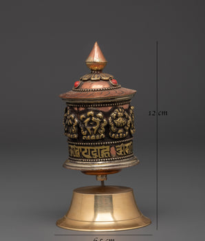 Spiritual Buddhist Mantra Prayer Wheel | Symbol of Spiritual Awakening