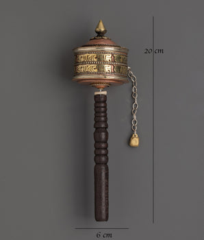 Himalayan Mantra Prayer Wheel | Buddhist Wheel for Meditation & Positive Energy