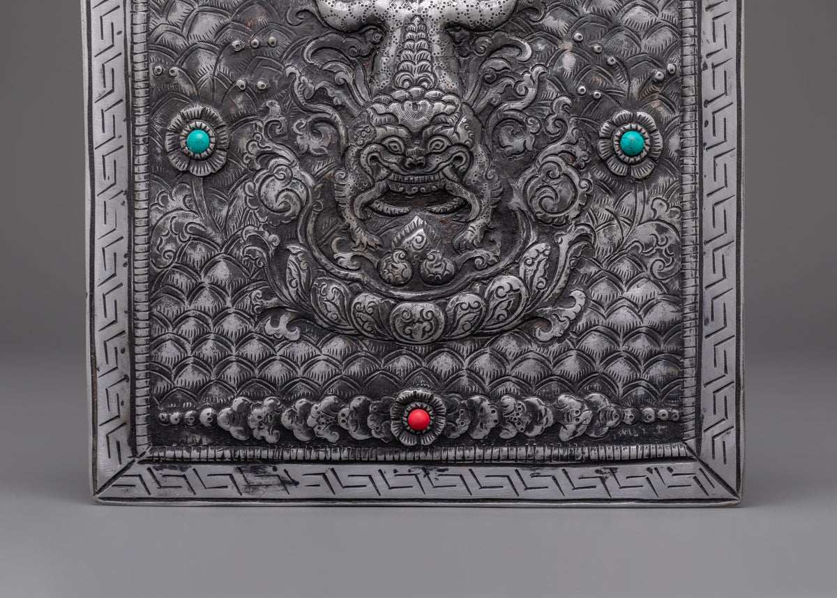 Tibetan Dragon Wall Hanging | Buddhist Protector Decor for Altar or Home