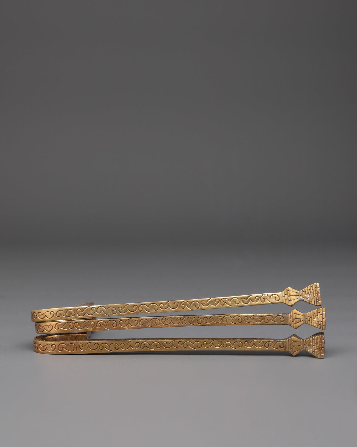 Buddhist Ritual Kapala Stand | Brass Kapala Display for Tibetan Buddhist Altar