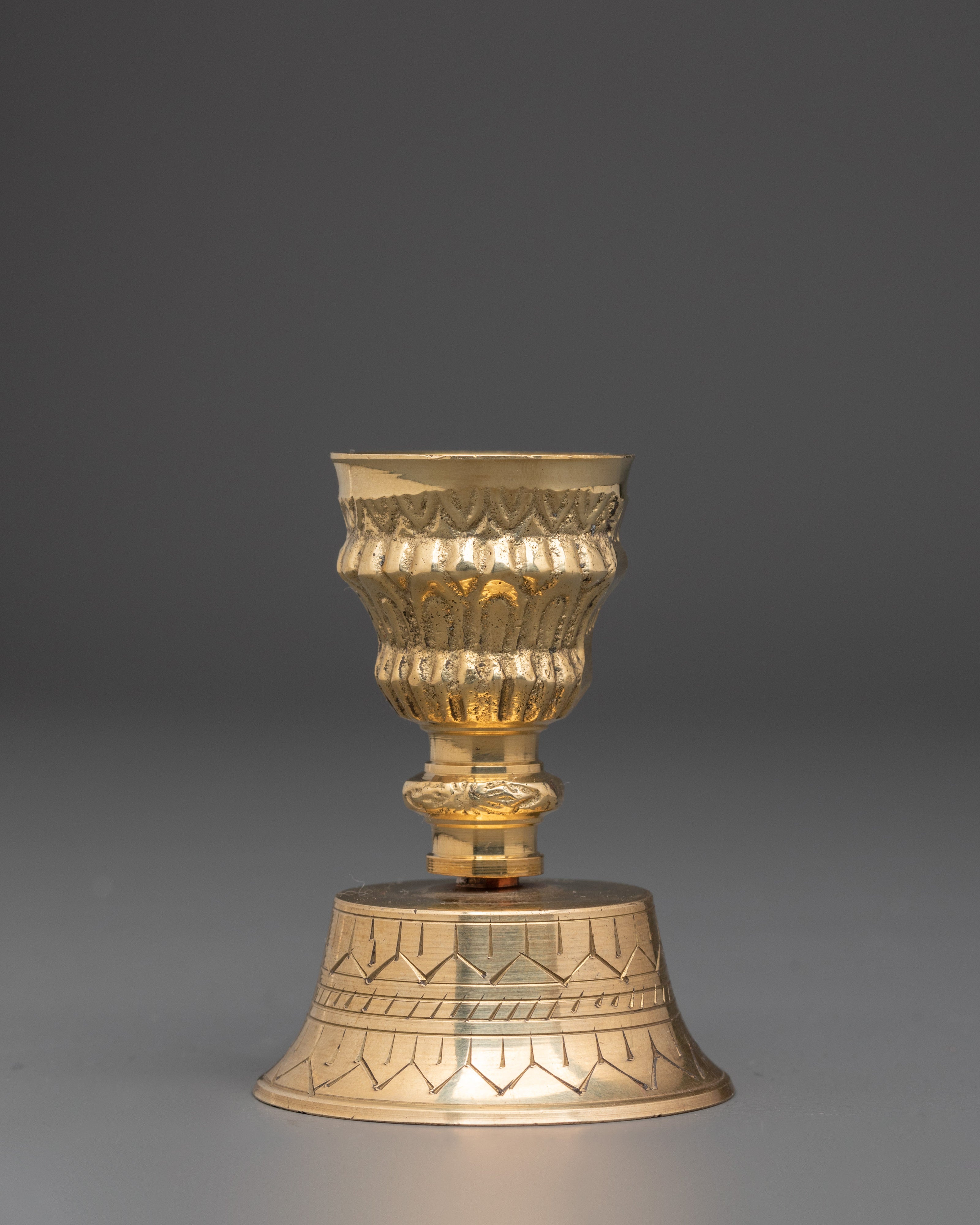 Handcrafted Traditional Tibetan Butter Lamp | Spiritual Offering Bowl