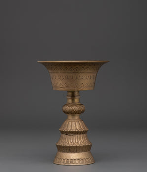 spiritual brass Butter lamp