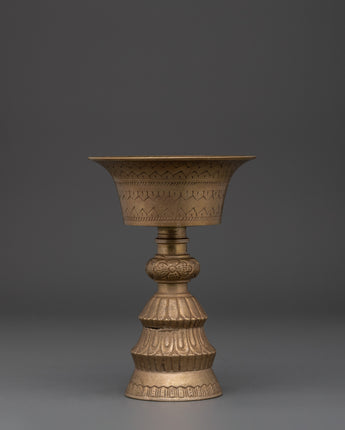spiritual brass Butter lamp