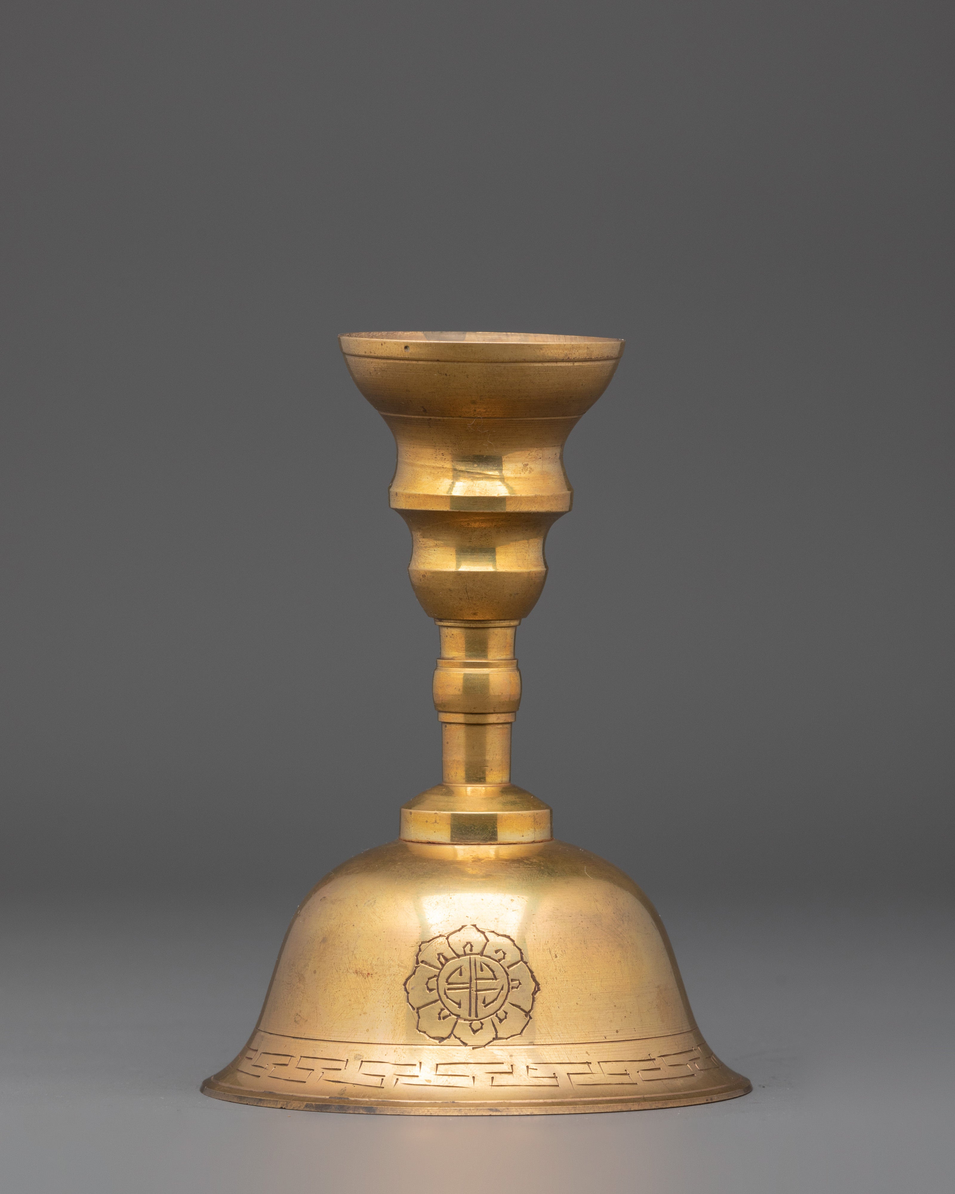 Brass Ghee Lamp | Sacred Offering Lamp for Altar