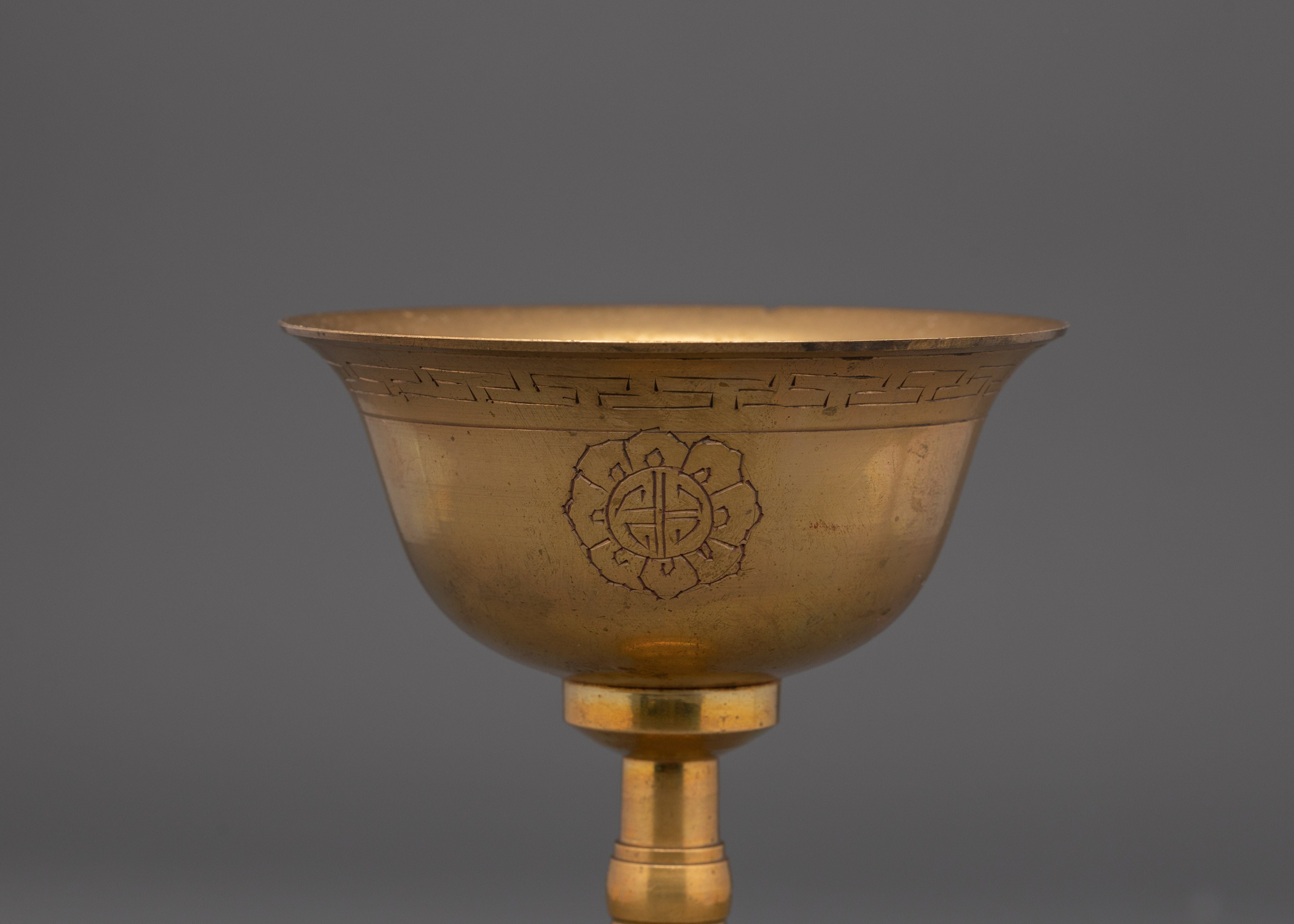 Brass Ghee Lamp | Sacred Offering Lamp for Altar