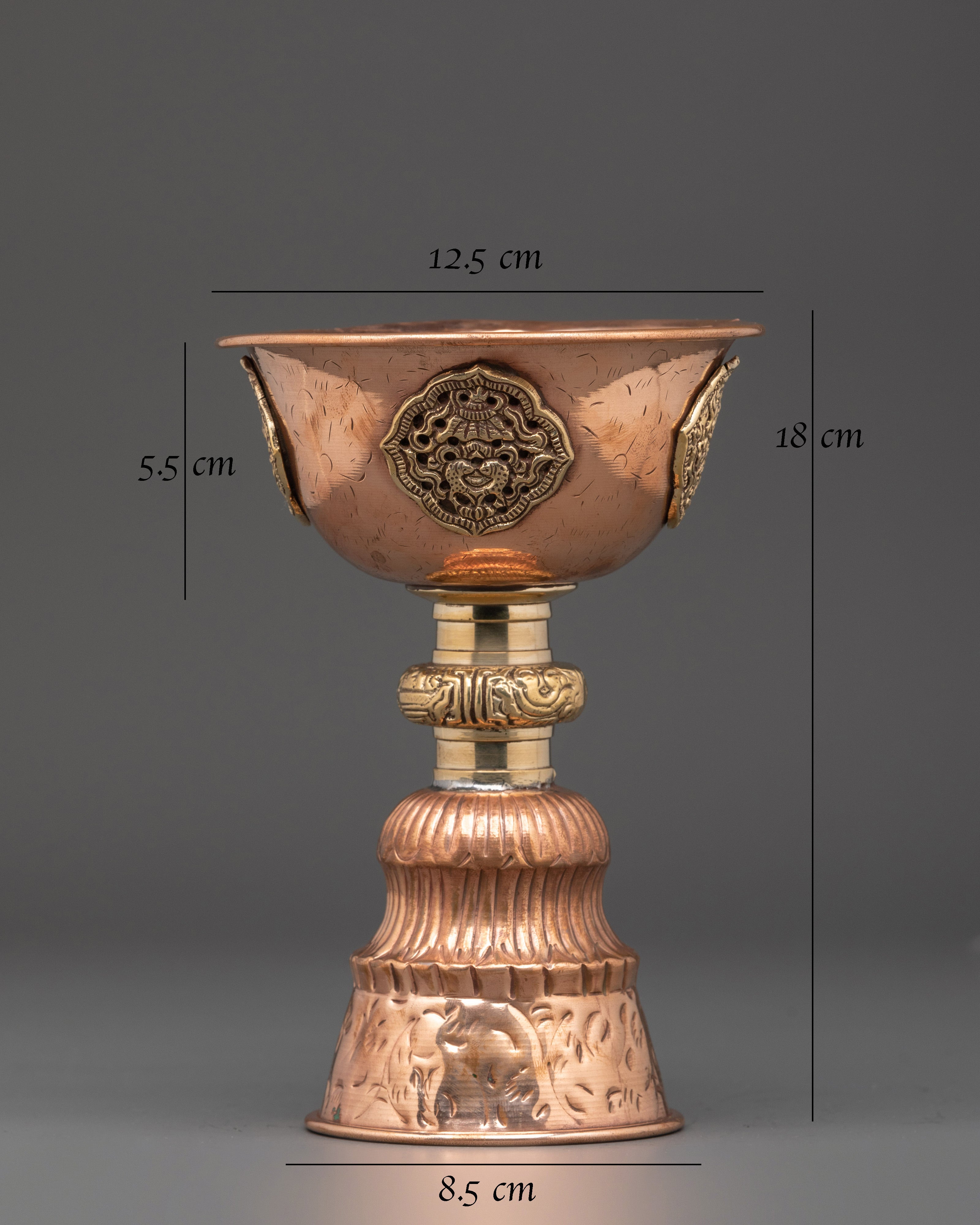 Buddhist Butter Lamp for Altar |  Puja & Ritual Offering