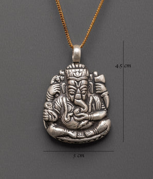 Handcrafted Ganesh Locket | Spiritual Pendant for Protection