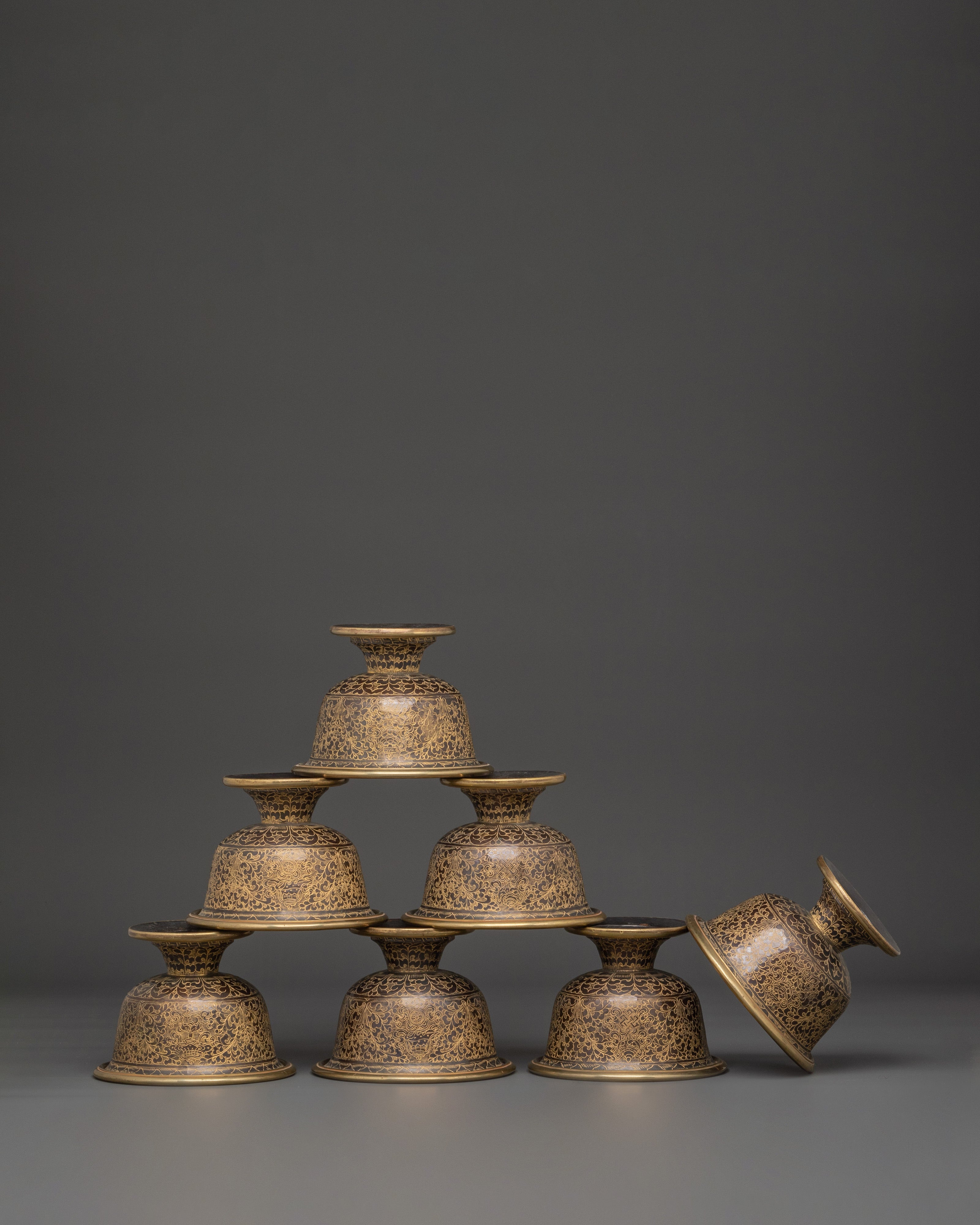 Sacred Offering Bowl Set | Tibetan Spiritual Altar Set