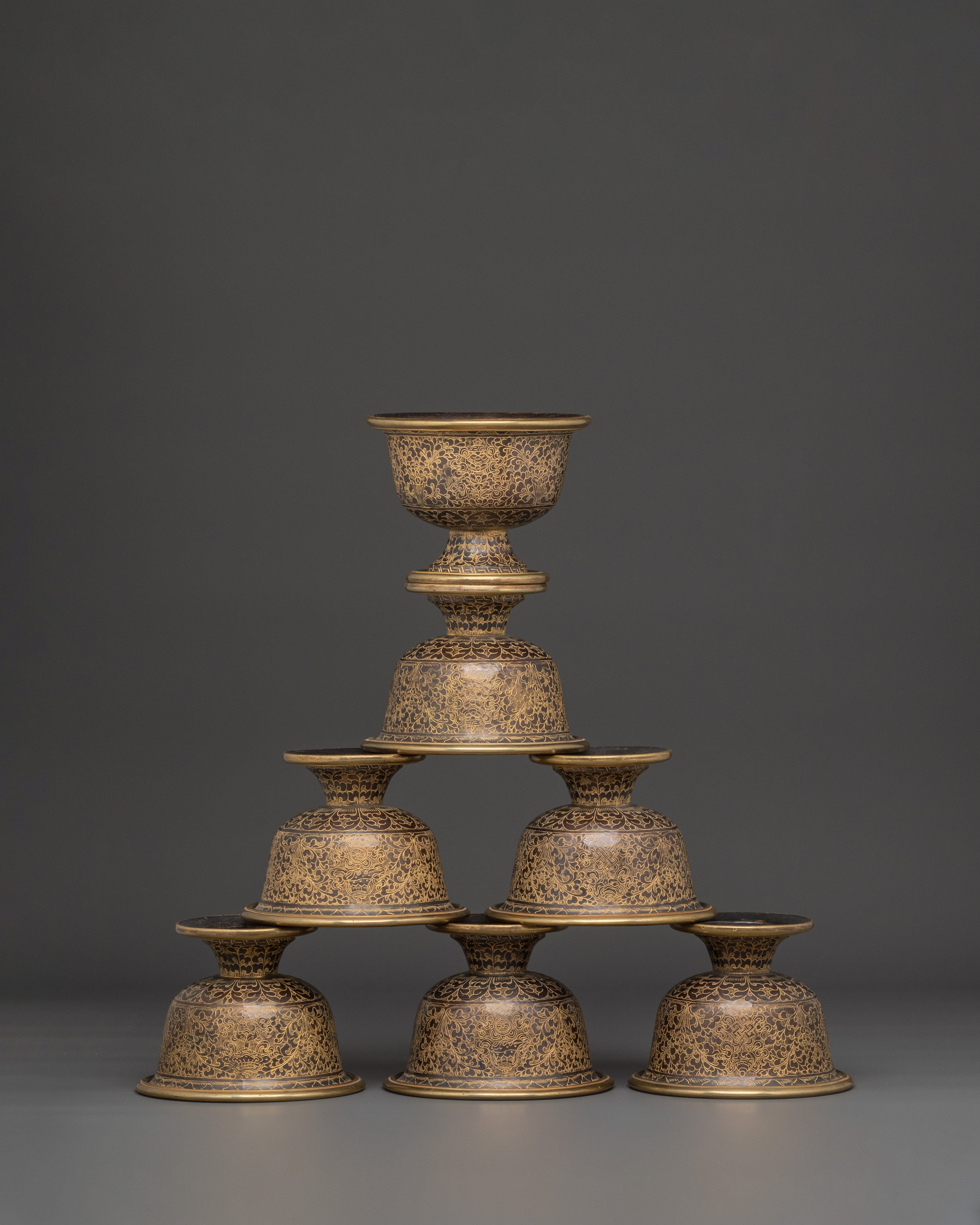 Sacred Offering Bowl Set | Tibetan Spiritual Altar Set