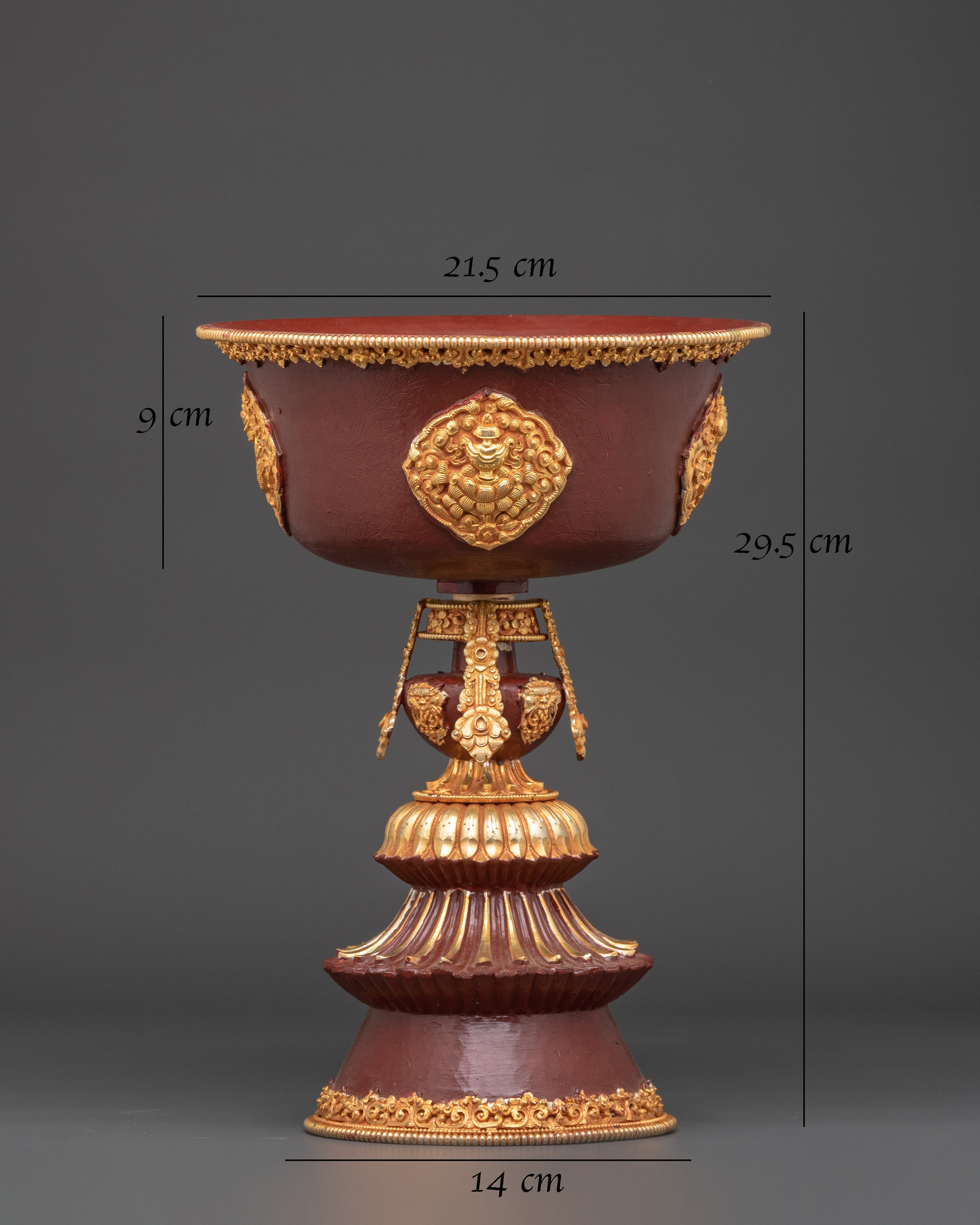 Handcrafted Meditation Butter Lamp | Tibetan Ritual Lamp for Spiritual Decor