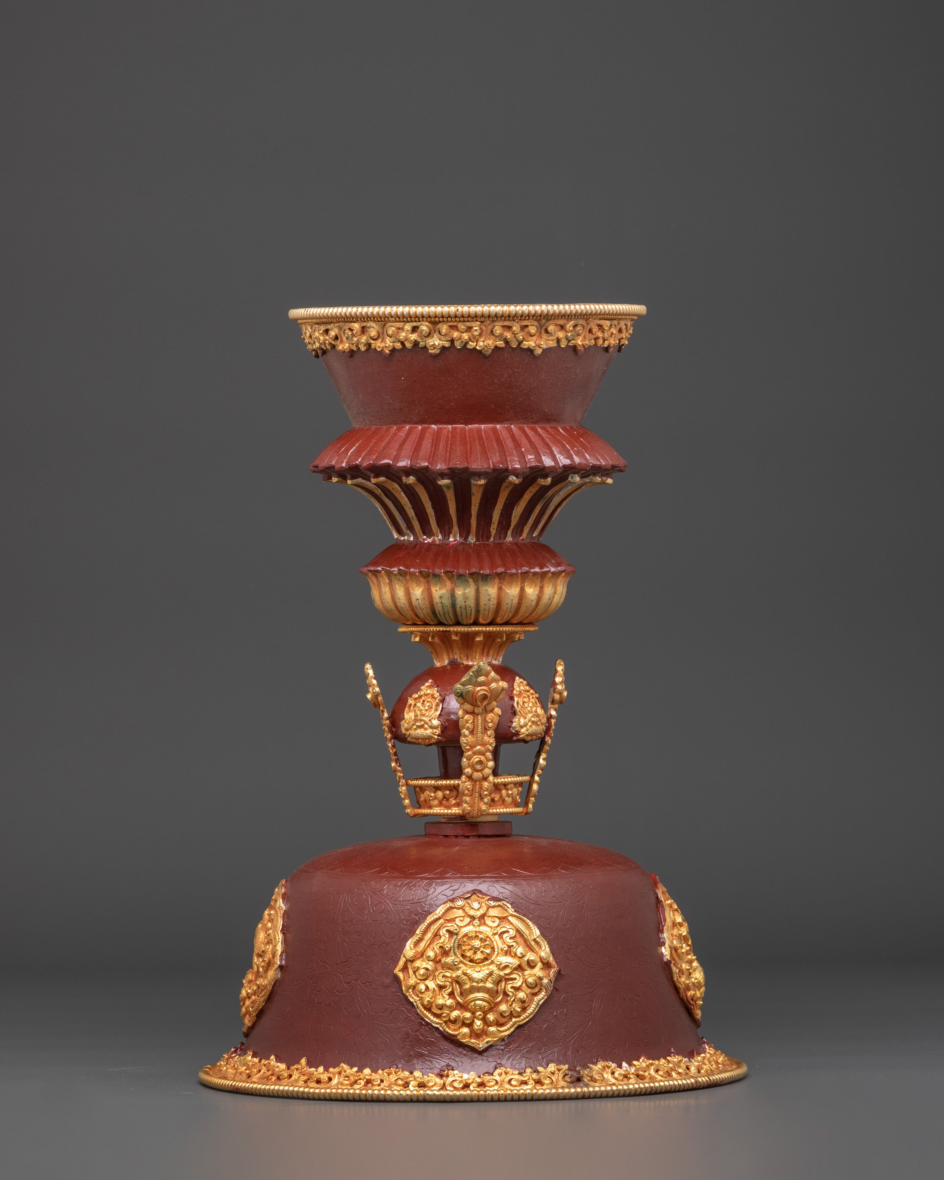 Handcrafted Meditation Butter Lamp | Tibetan Ritual Lamp for Spiritual Decor