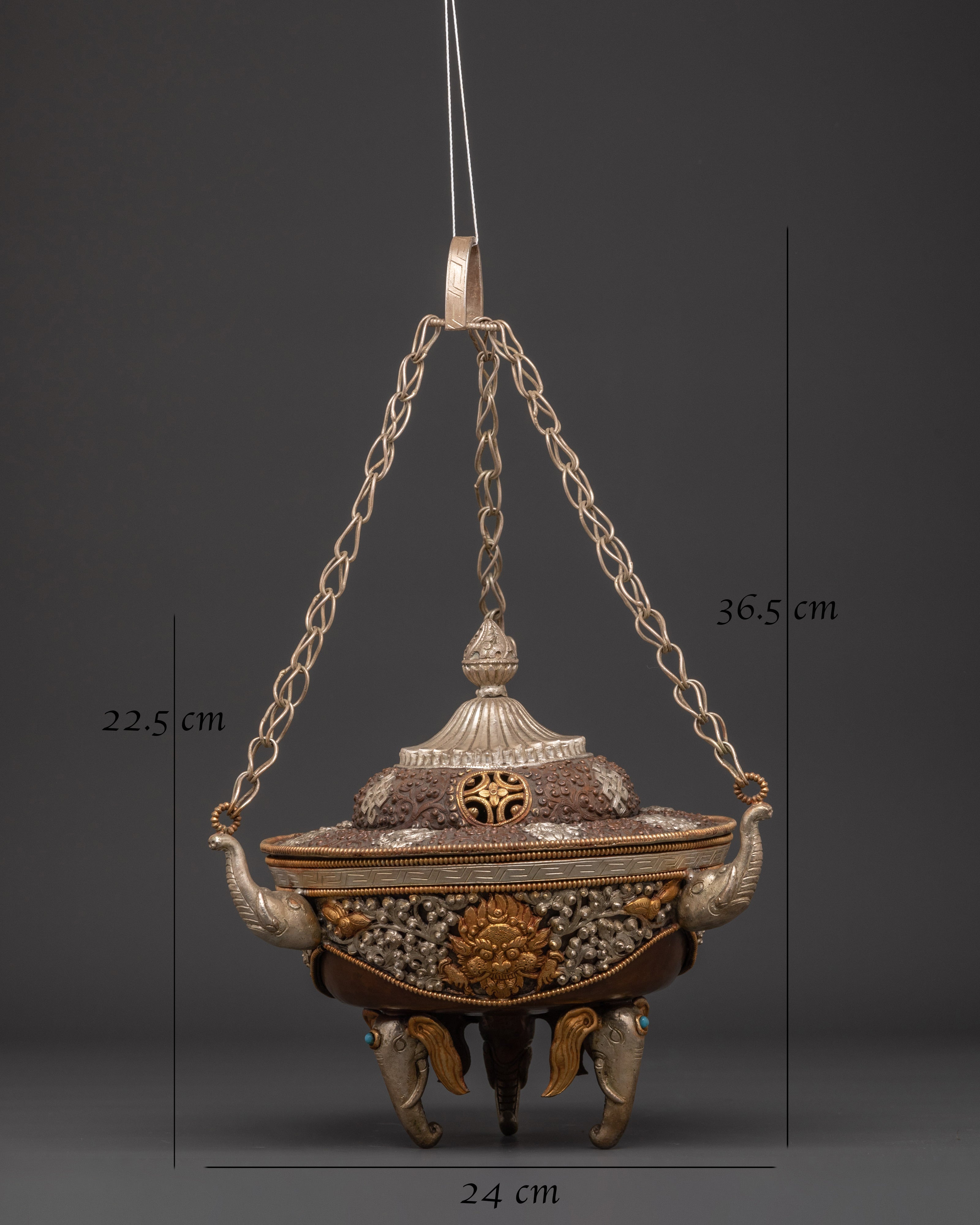 Tibetan Altar Hanging Incense Burner | Traditional Spiritual Incense Decor