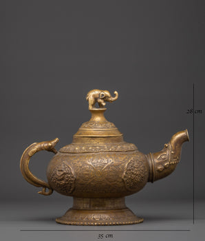 Traditional Tibetan Teapot | Tibetan Spiritual and Cultural Artifact