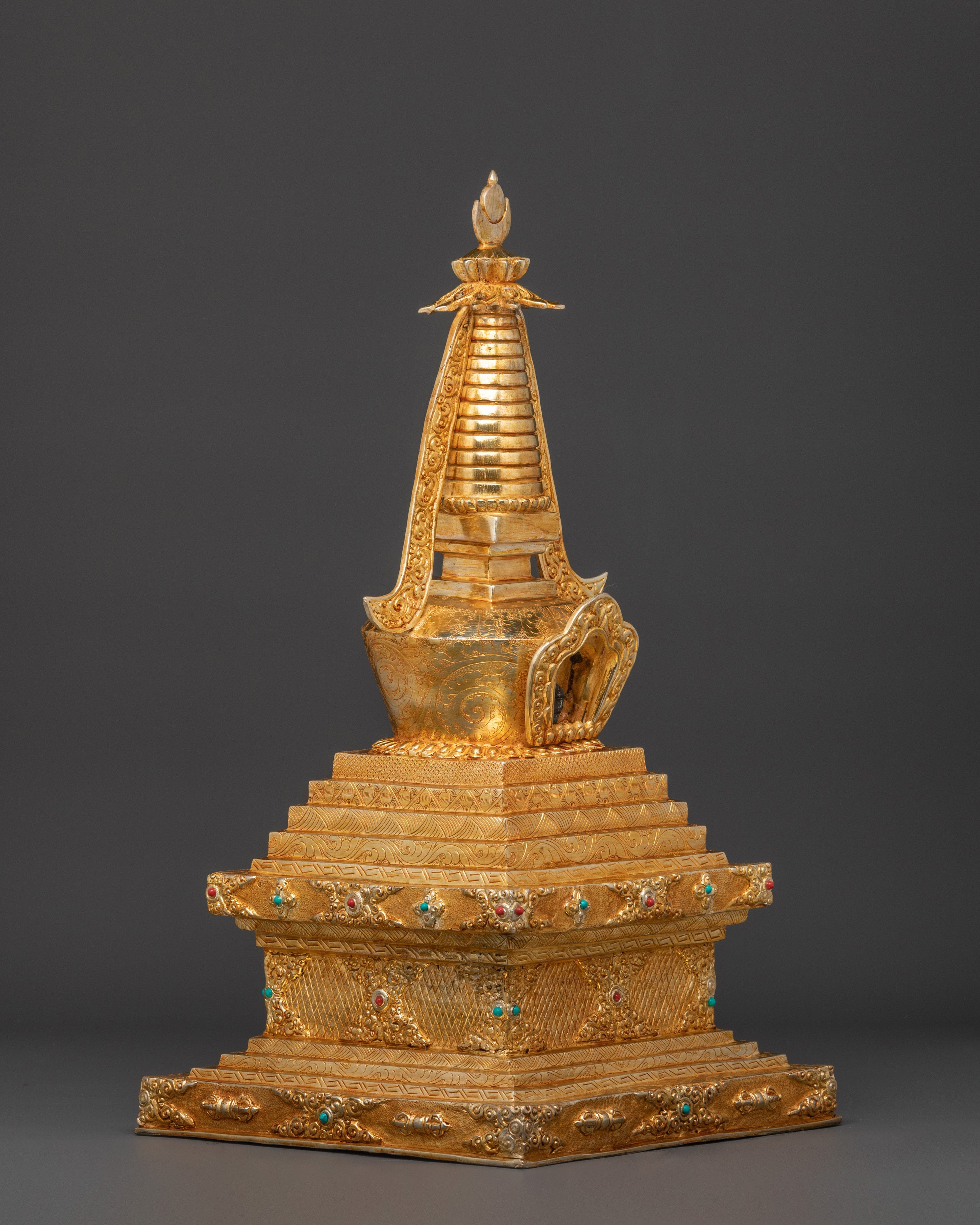 Traditional Tibetan Stupa for Peaceful Environment | Meditation Altar Decor