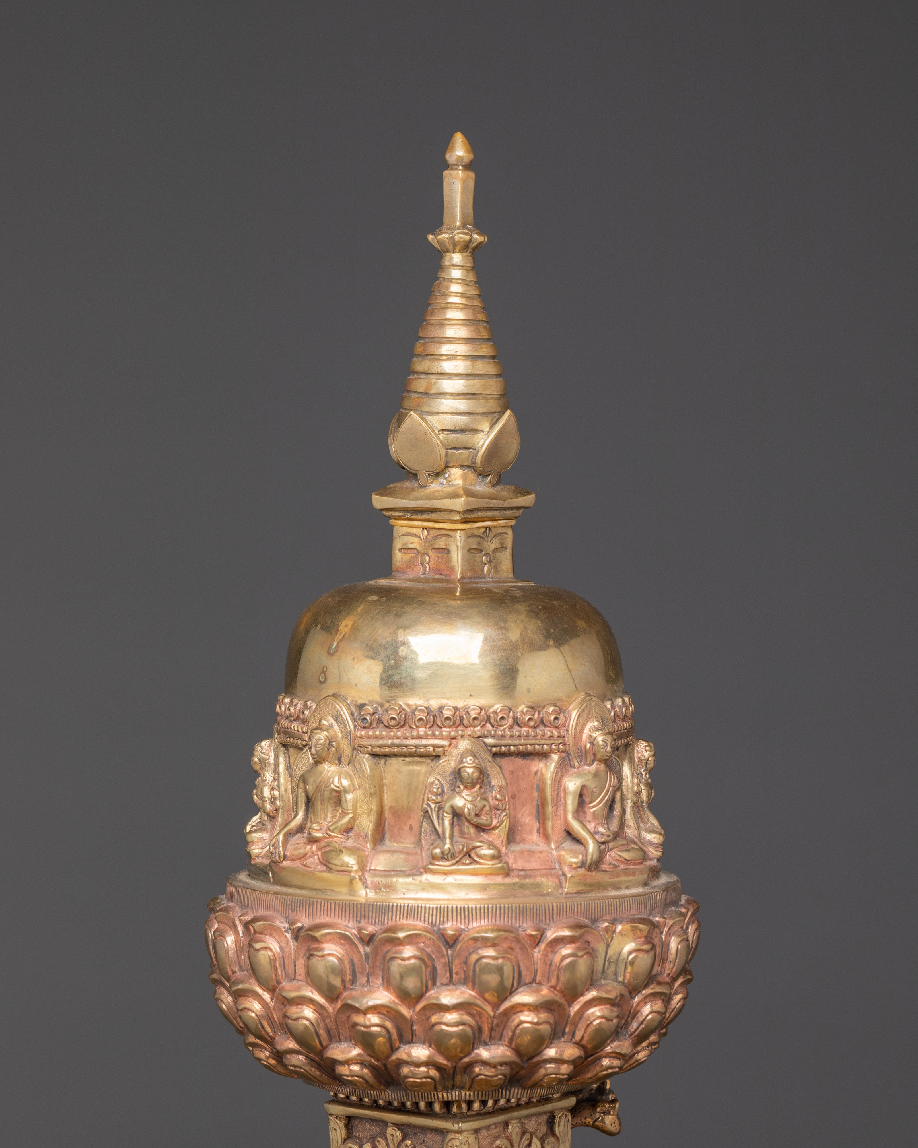 Five Dhyani Buddhas Stupa | Tibetan Temple Stupa