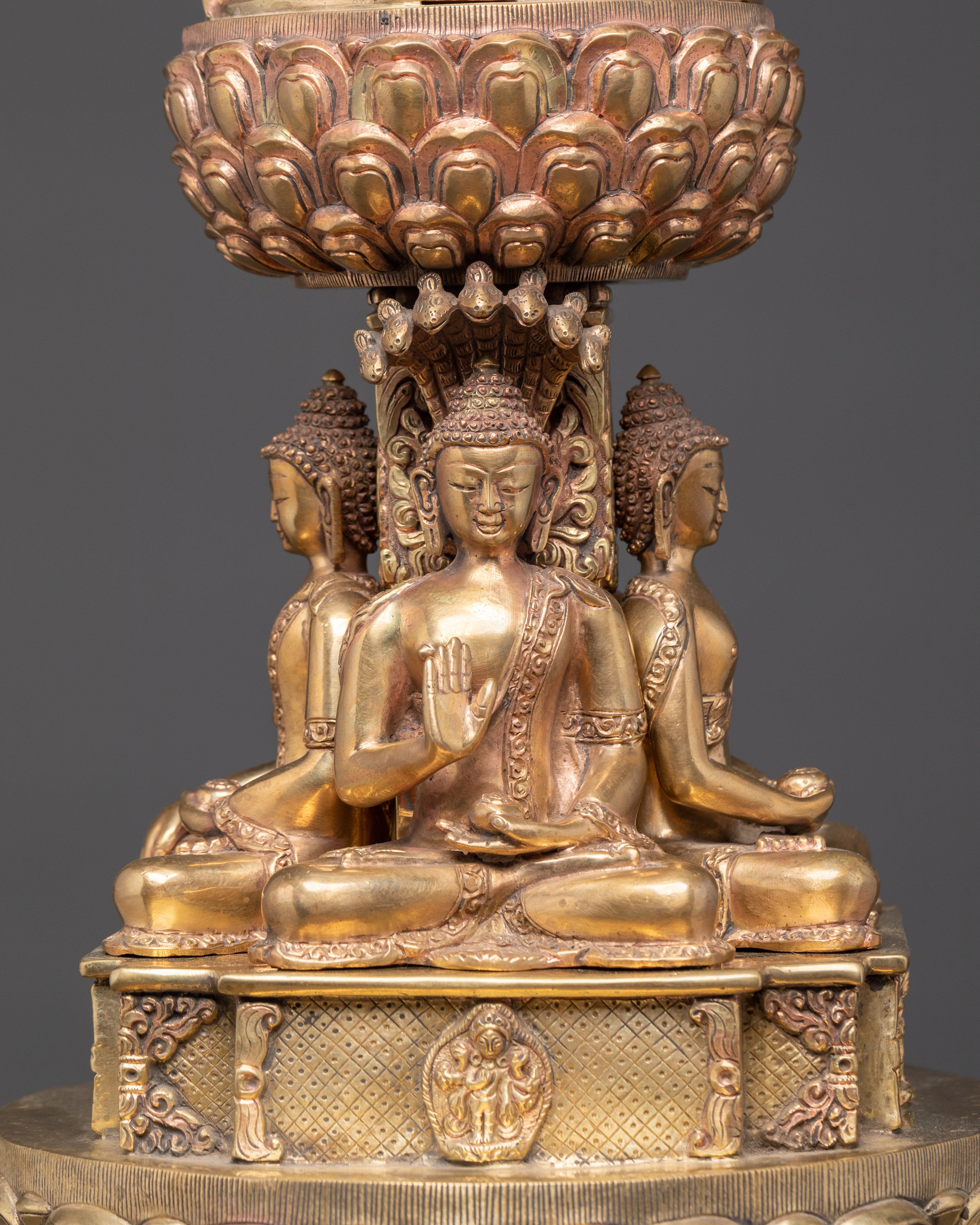 Five Dhyani Buddhas Stupa | Tibetan Temple Stupa