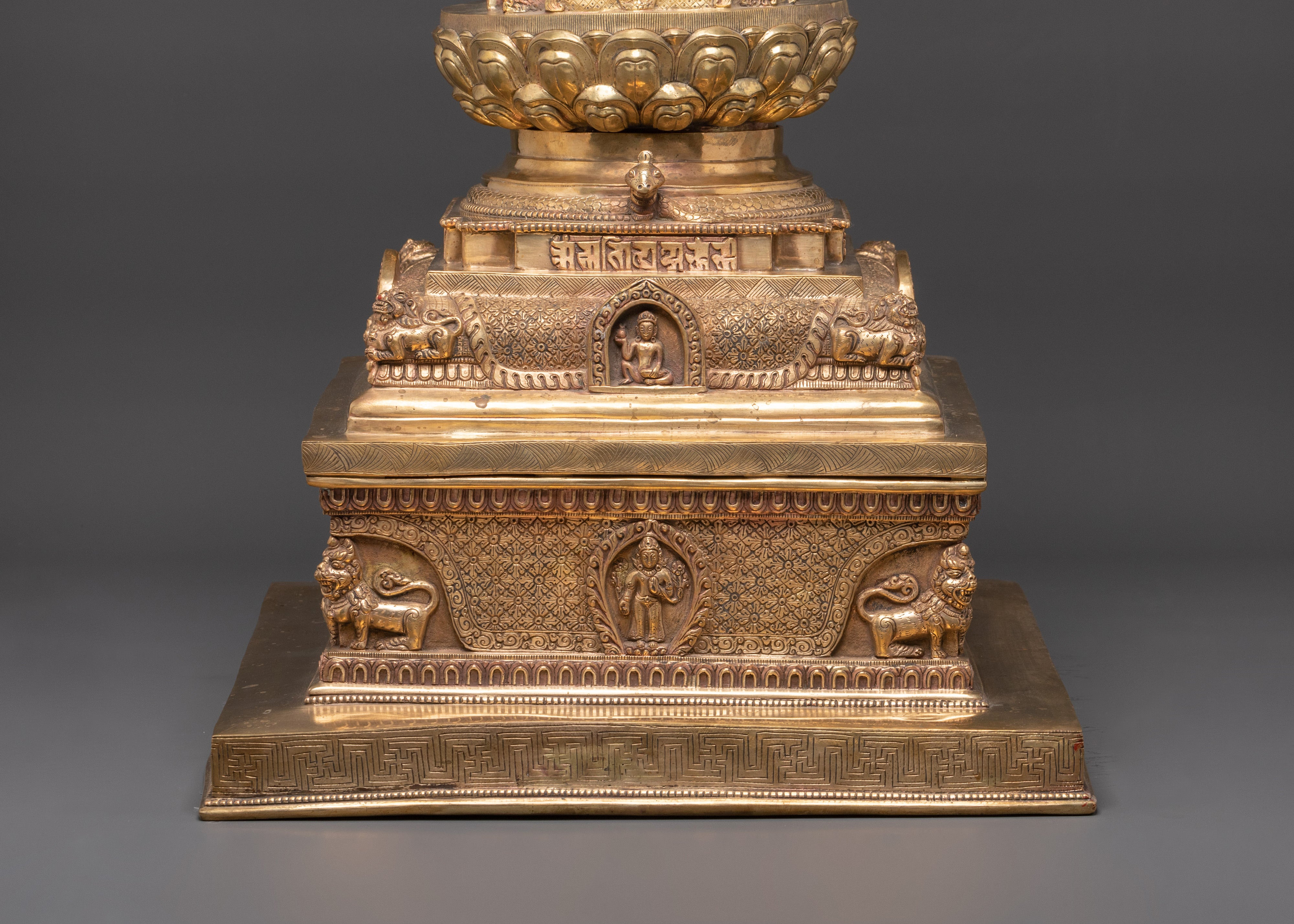 Five Dhyani Buddhas Stupa | Tibetan Temple Stupa