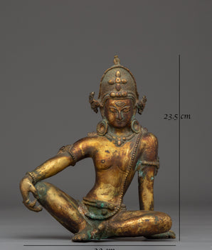 Lokeshwor Statue with Antique Finish | Guardian of Compassion and Peace