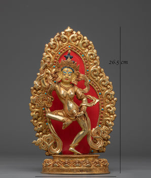 Tibetan Mighty Yogini Machig Labdron Statue | Tantric Buddhist Deity