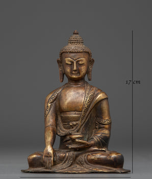 Sacred Dharma Symbol Shakyamuni Buddha Statue | Buddhist Enlightened Teacher