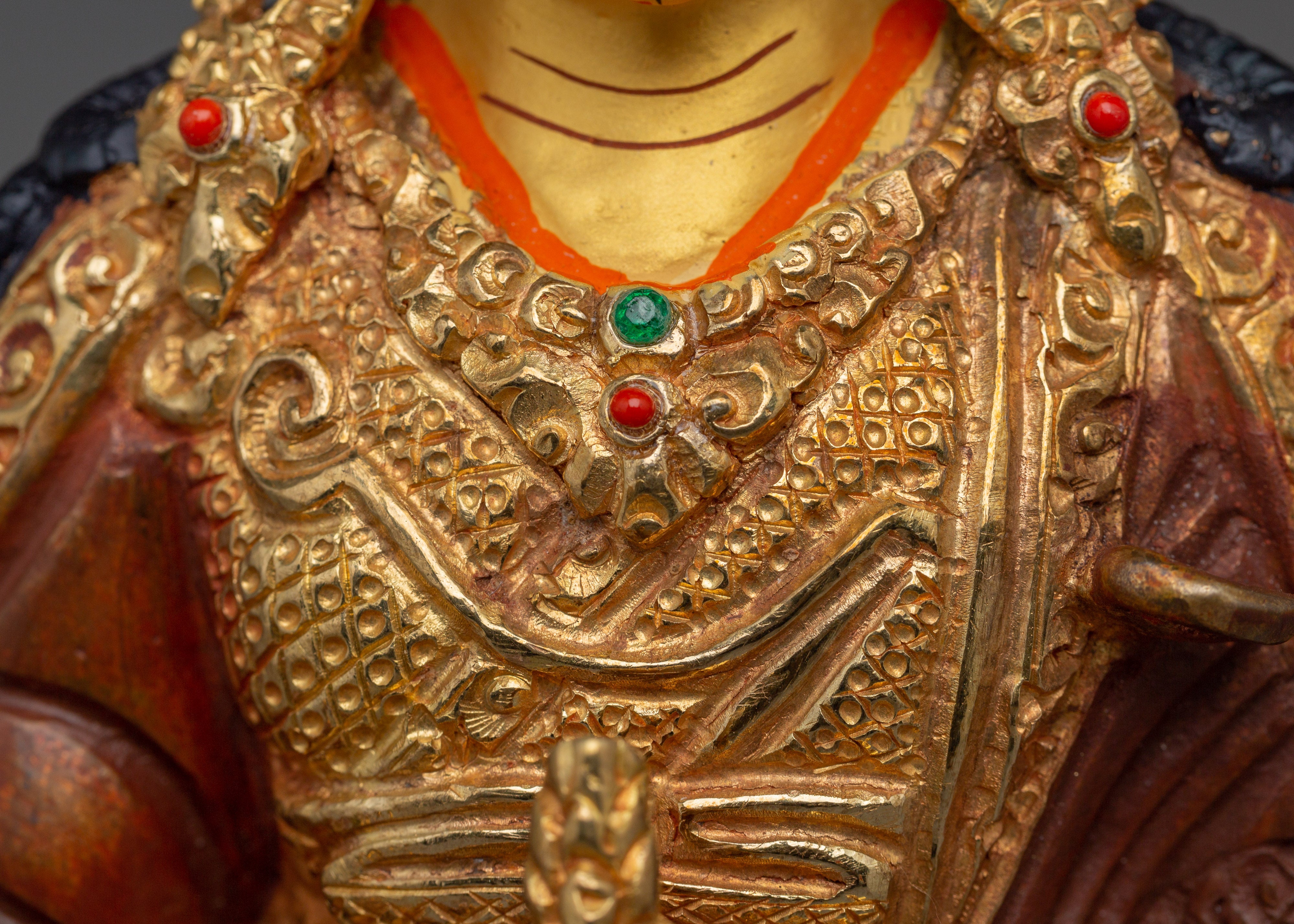 Sacred Vajra Master Guru Rinpoche Statue | Tibetan Buddhist Padmasambhava Figurine