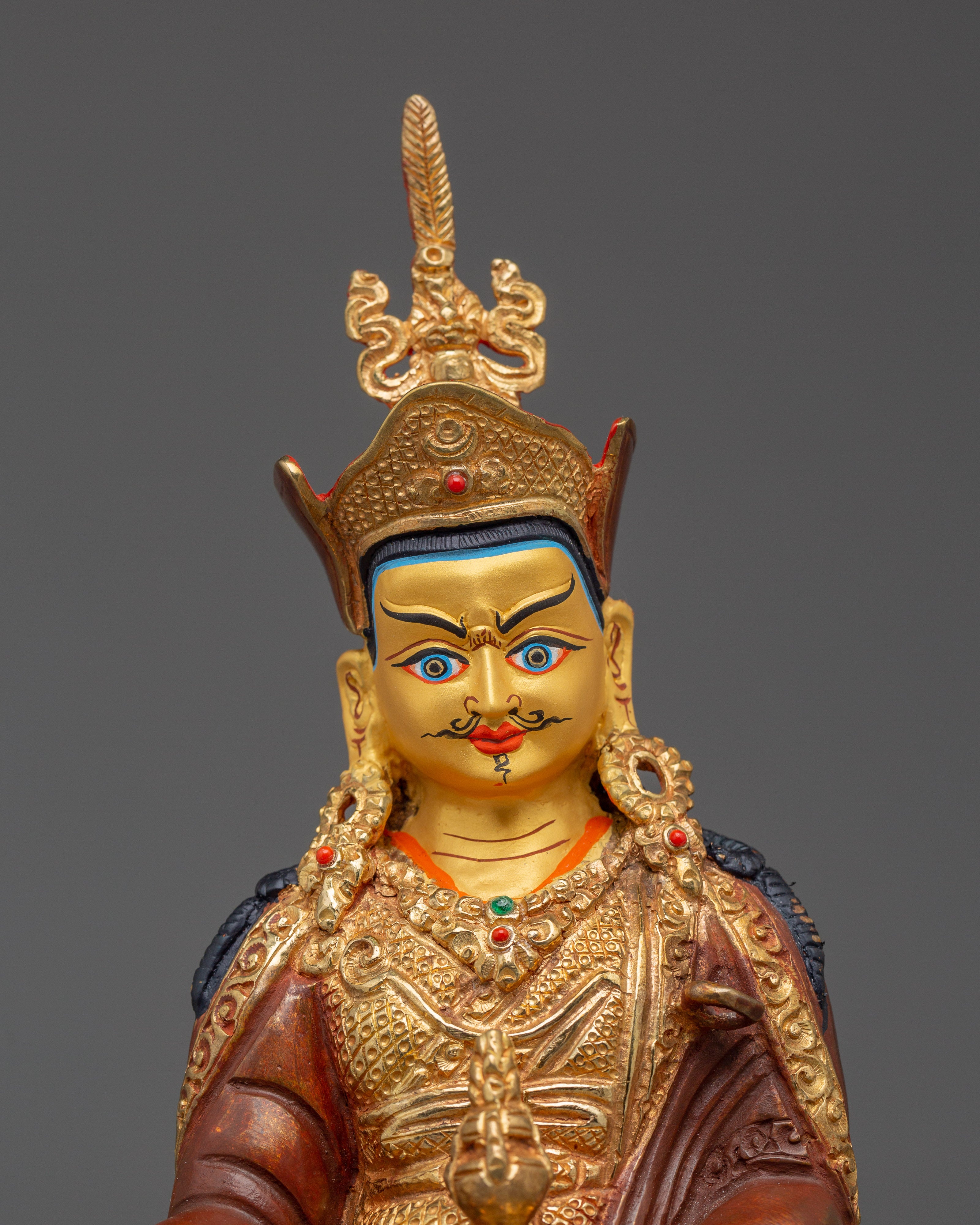 Sacred Vajra Master Guru Rinpoche Statue | Tibetan Buddhist Padmasambhava Figurine