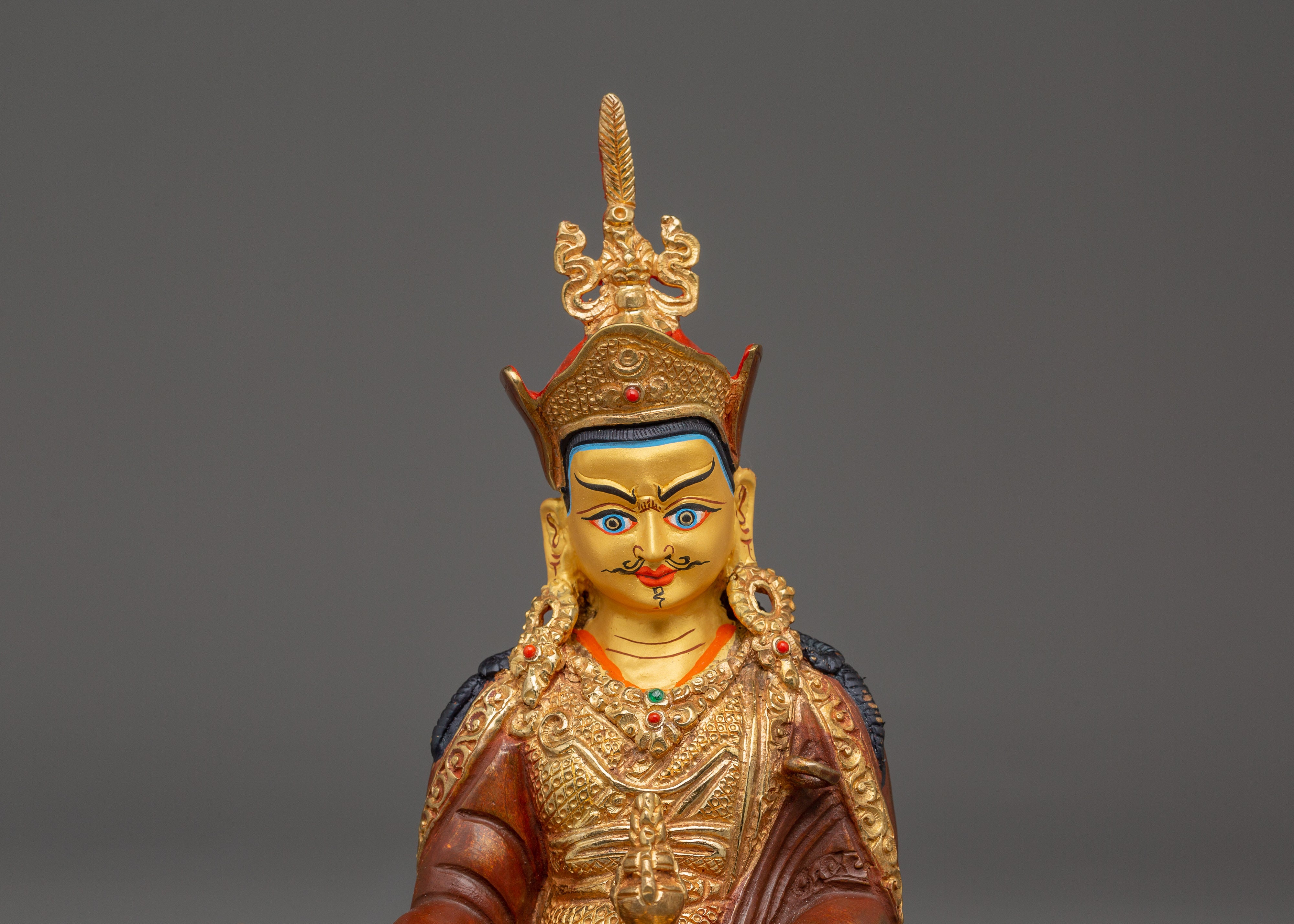 Sacred Vajra Master Guru Rinpoche Statue | Tibetan Buddhist Padmasambhava Figurine