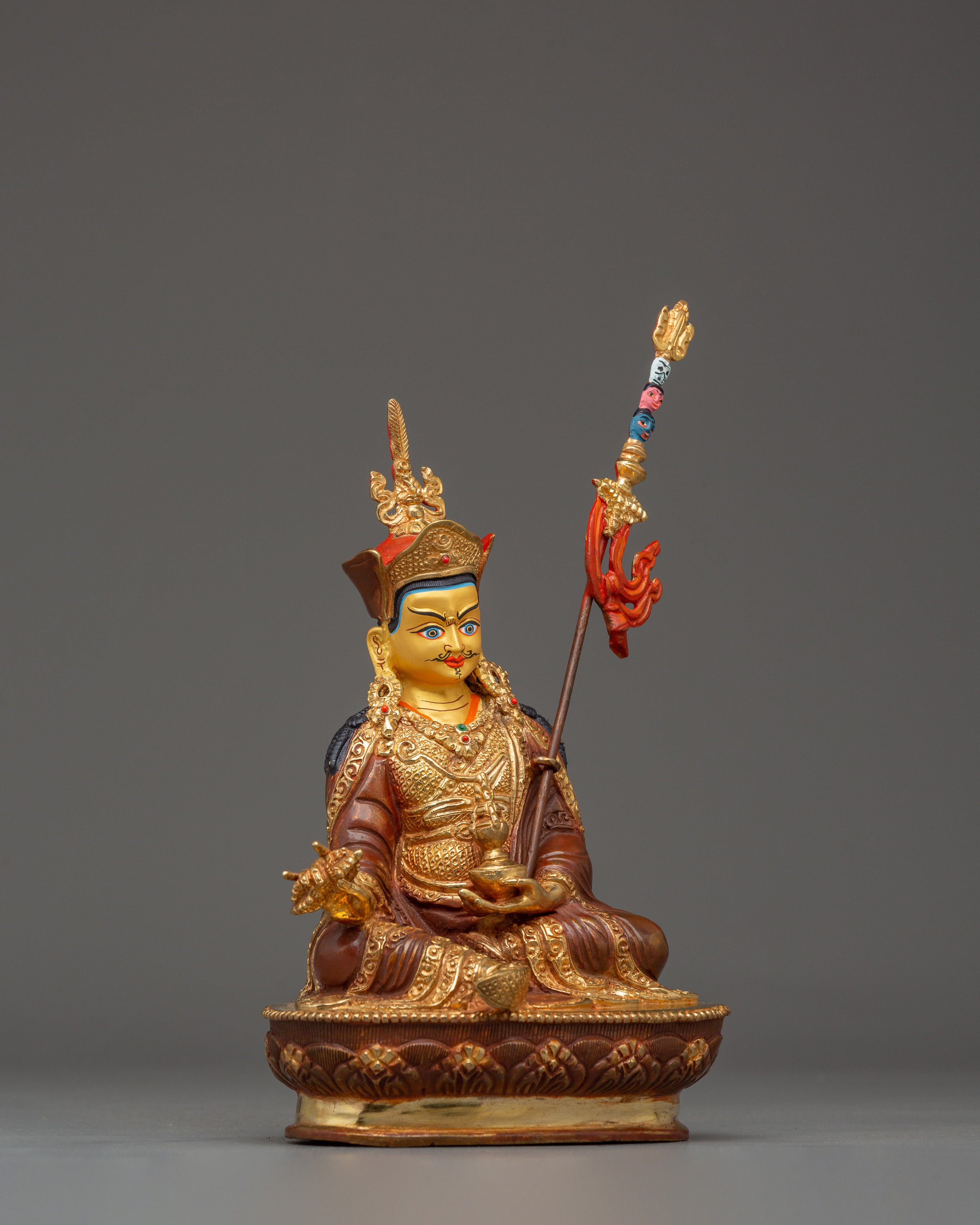 Sacred Vajra Master Guru Rinpoche Statue | Tibetan Buddhist Padmasambhava Figurine