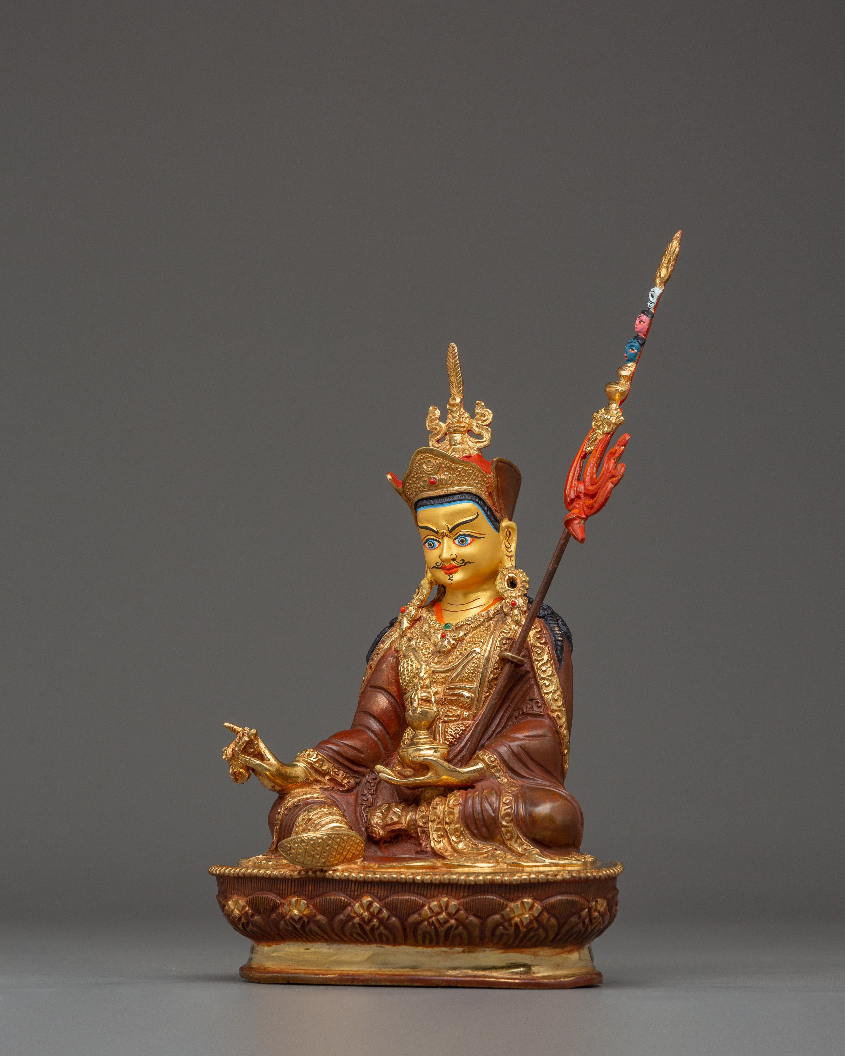 Sacred Vajra Master Guru Rinpoche Statue | Tibetan Buddhist Padmasambhava Figurine