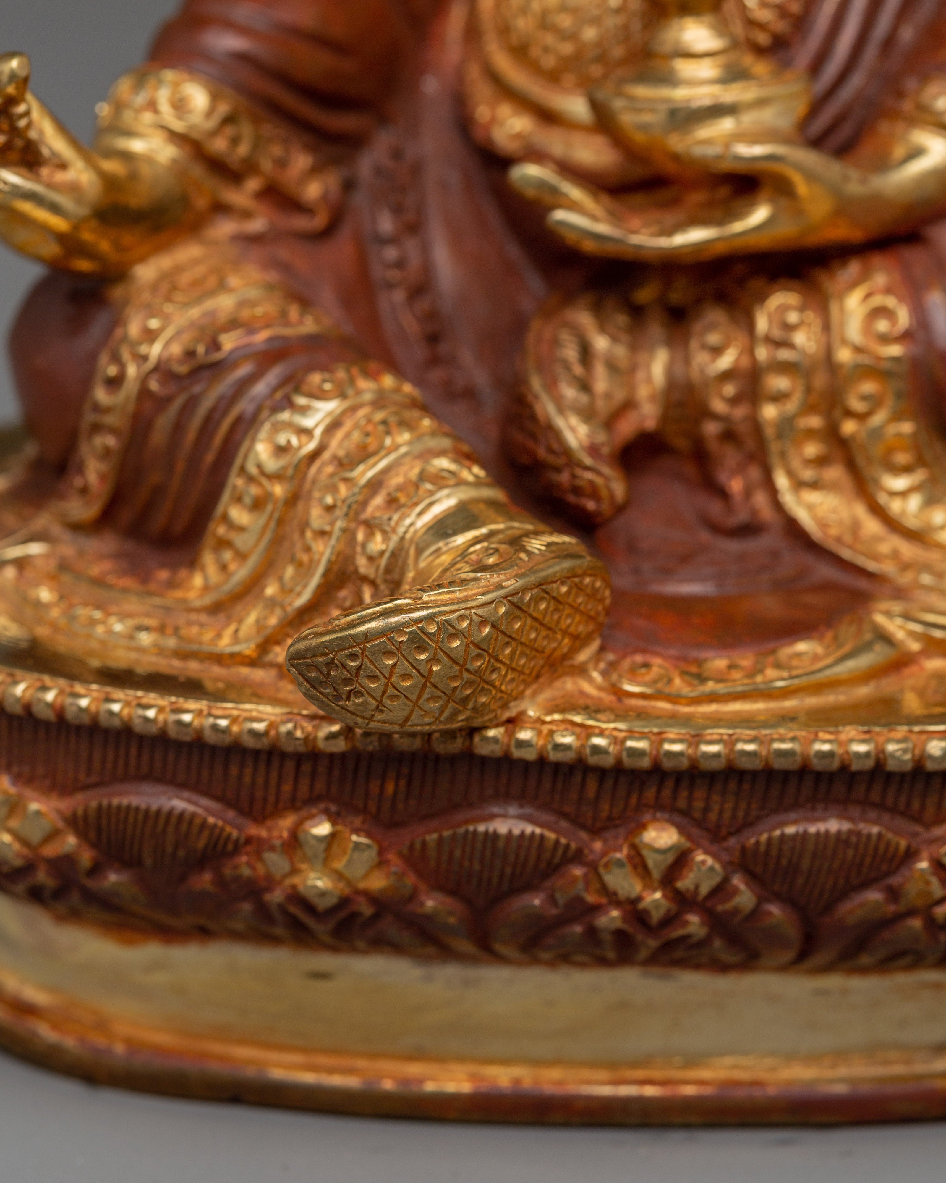 Sacred Vajra Master Guru Rinpoche Statue | Tibetan Buddhist Padmasambhava Figurine