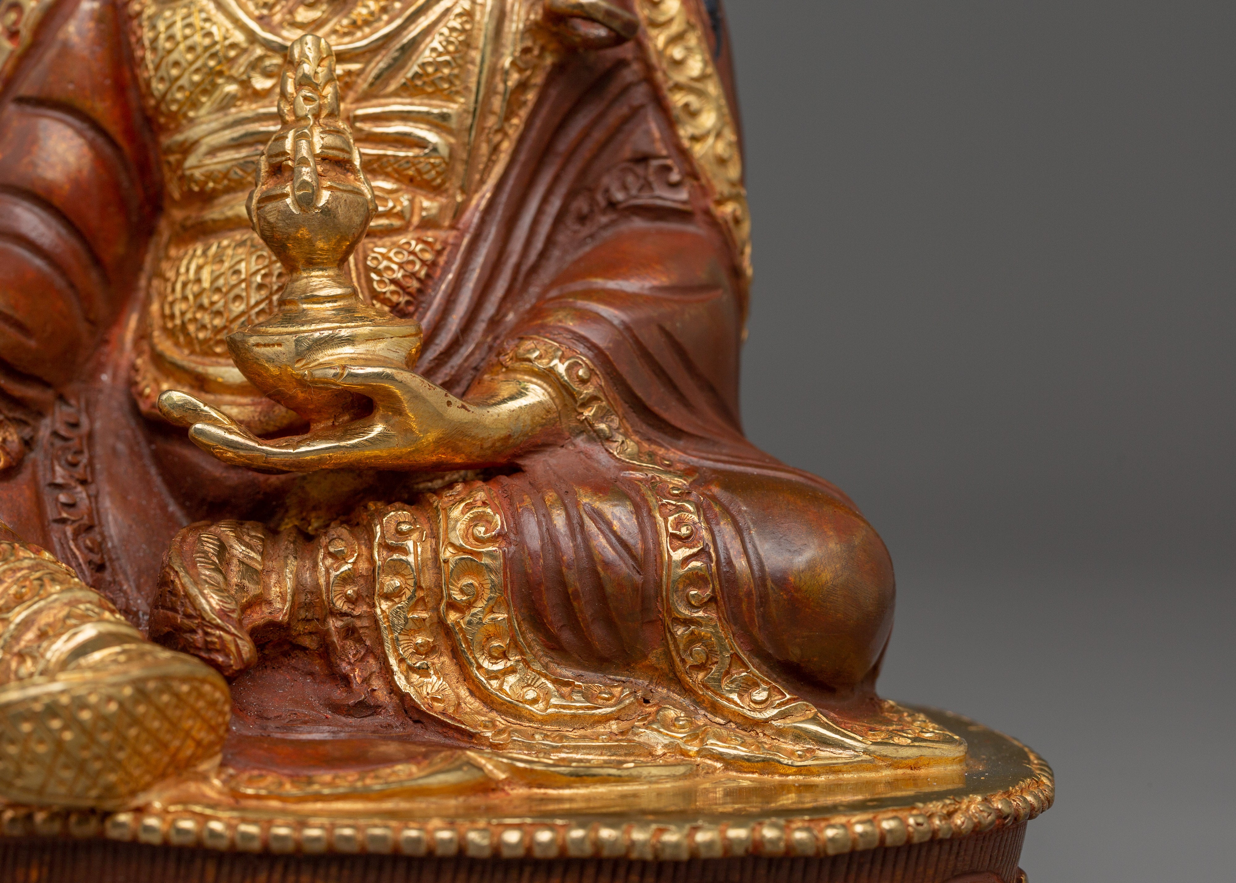 Sacred Vajra Master Guru Rinpoche Statue | Tibetan Buddhist Padmasambhava Figurine