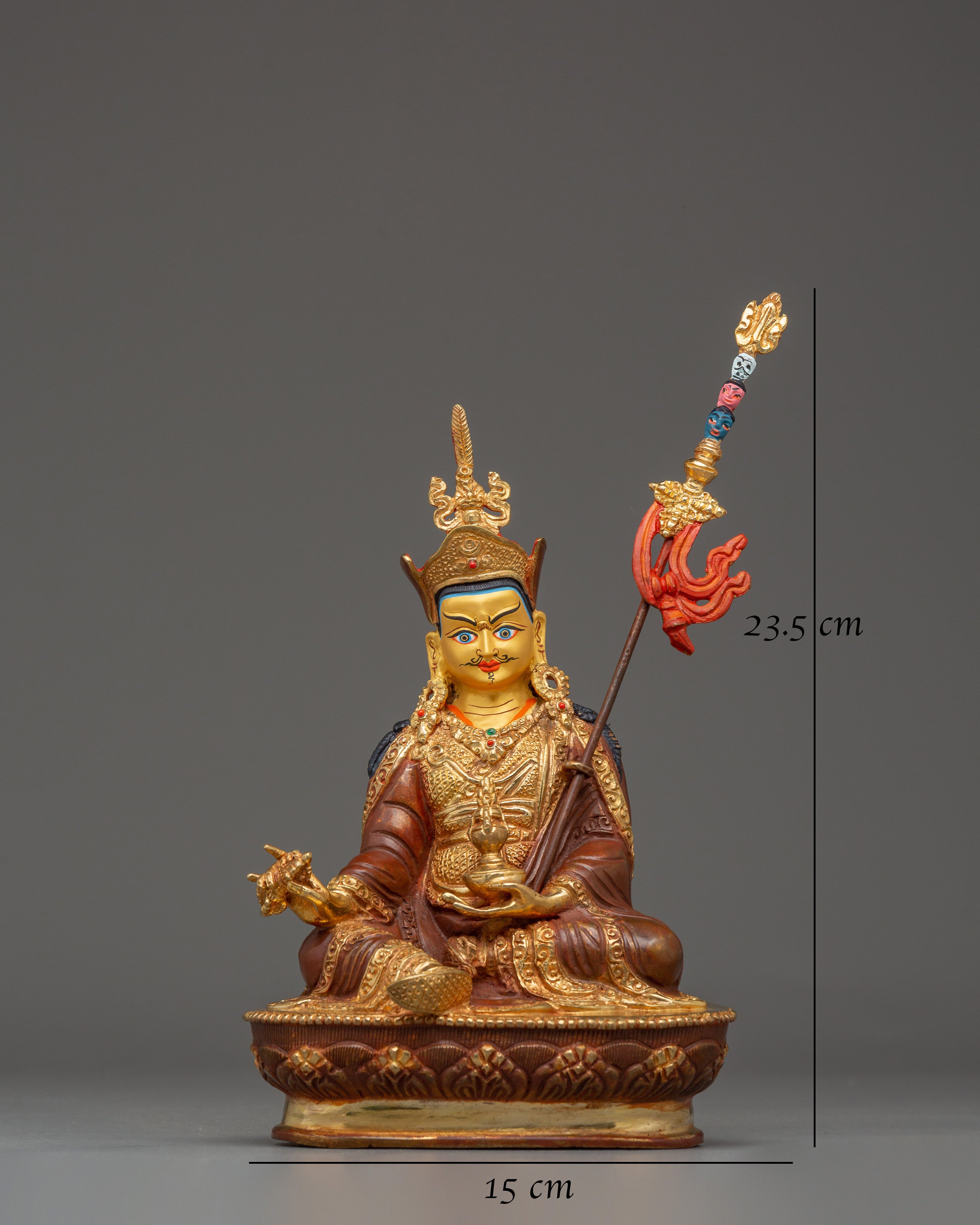 Sacred Vajra Master Guru Rinpoche Statue | Tibetan Buddhist Padmasambhava Figurine