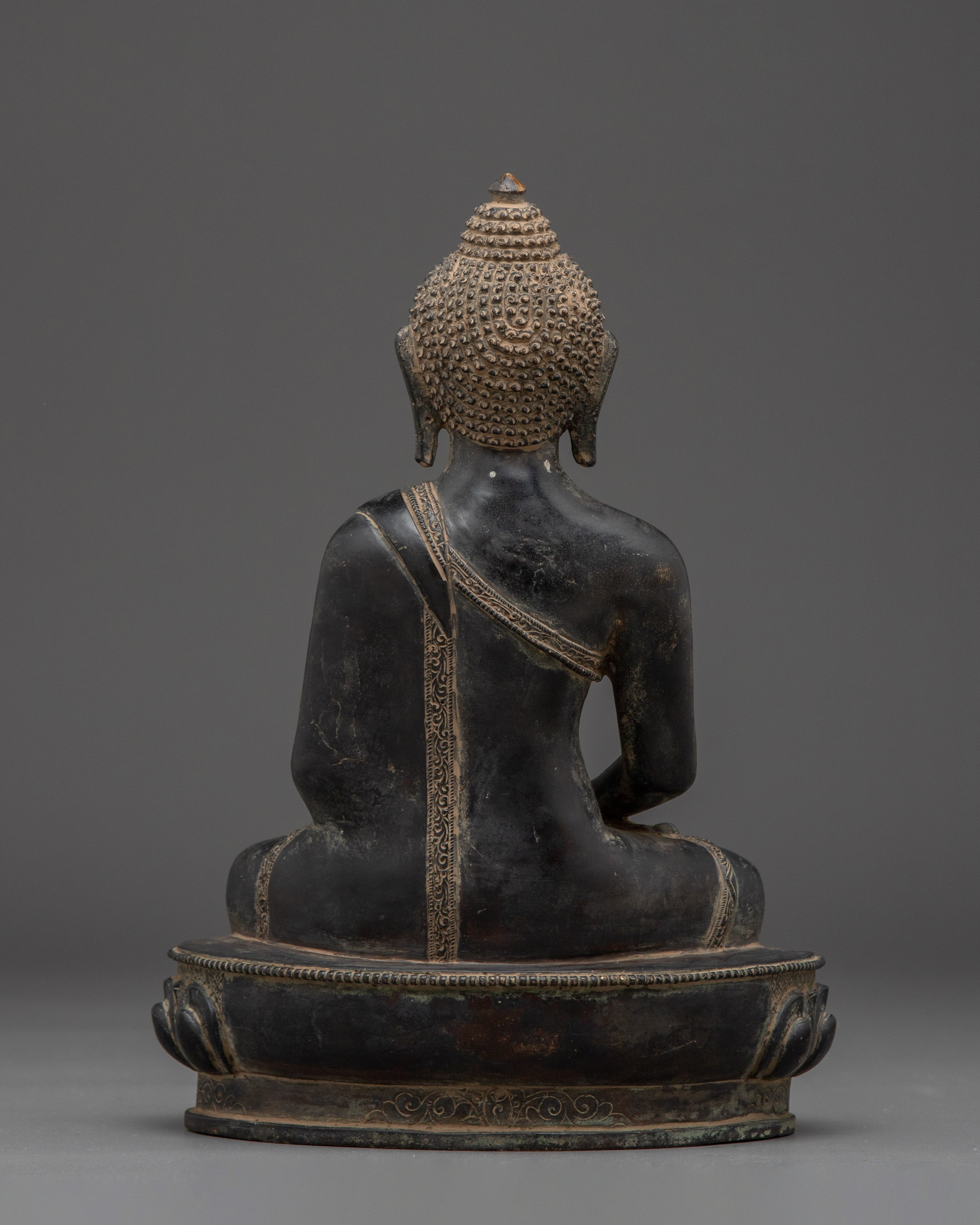 Himalayan Amitabha Buddha Sculpture | Seated Buddha Figurine for Meditation