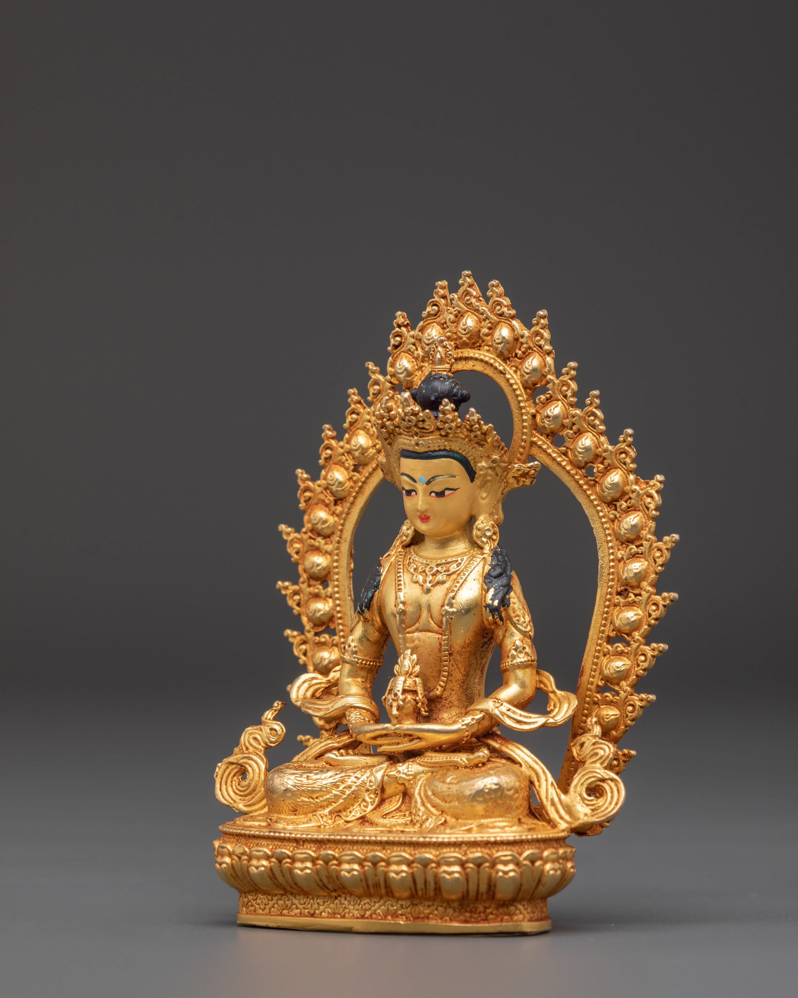 Gold Plated Amitayus Buddha | Buddha of Longevity