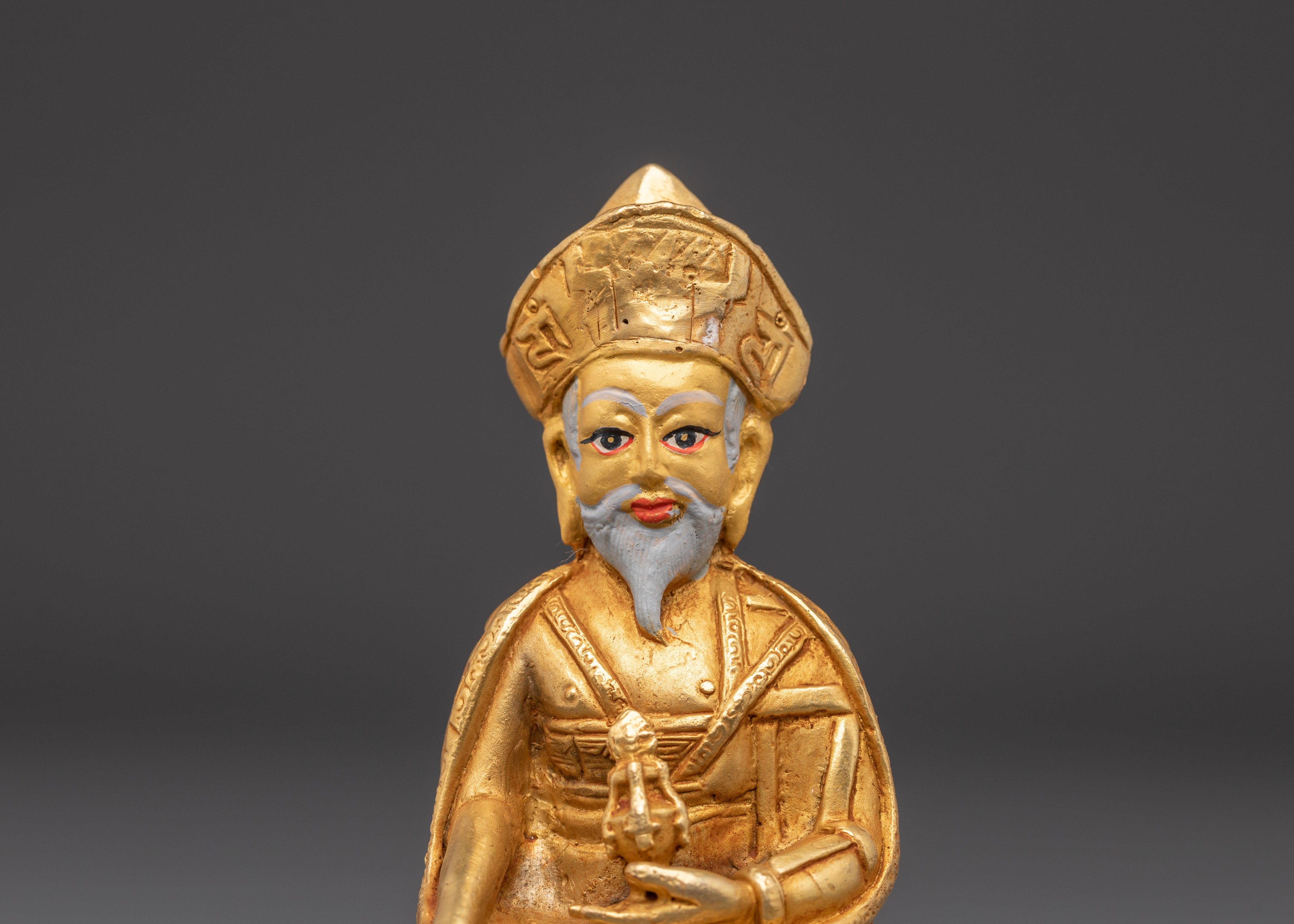 Handmade Guru Shapdum Statue | Sacred Tibetan Buddhist Master