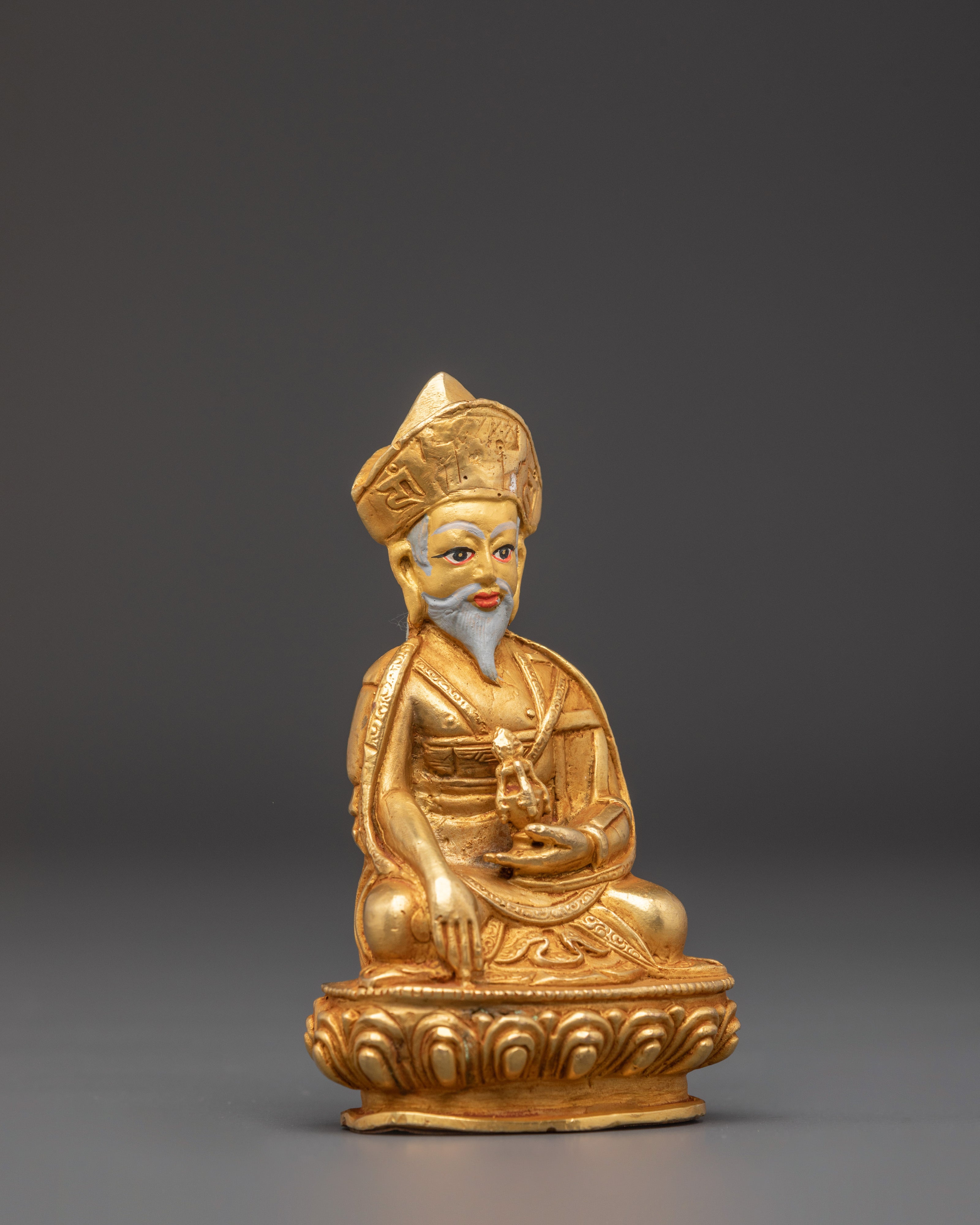 Handmade Guru Shapdum Statue | Sacred Tibetan Buddhist Master