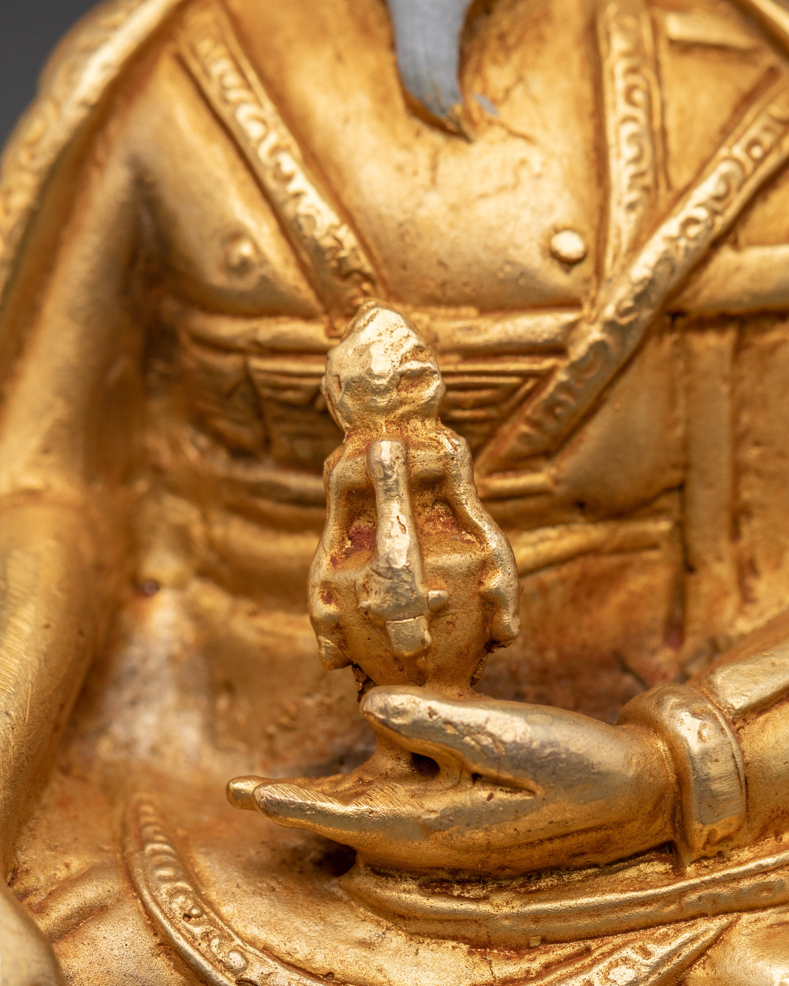 Handmade Guru Shapdum Statue | Sacred Tibetan Buddhist Master