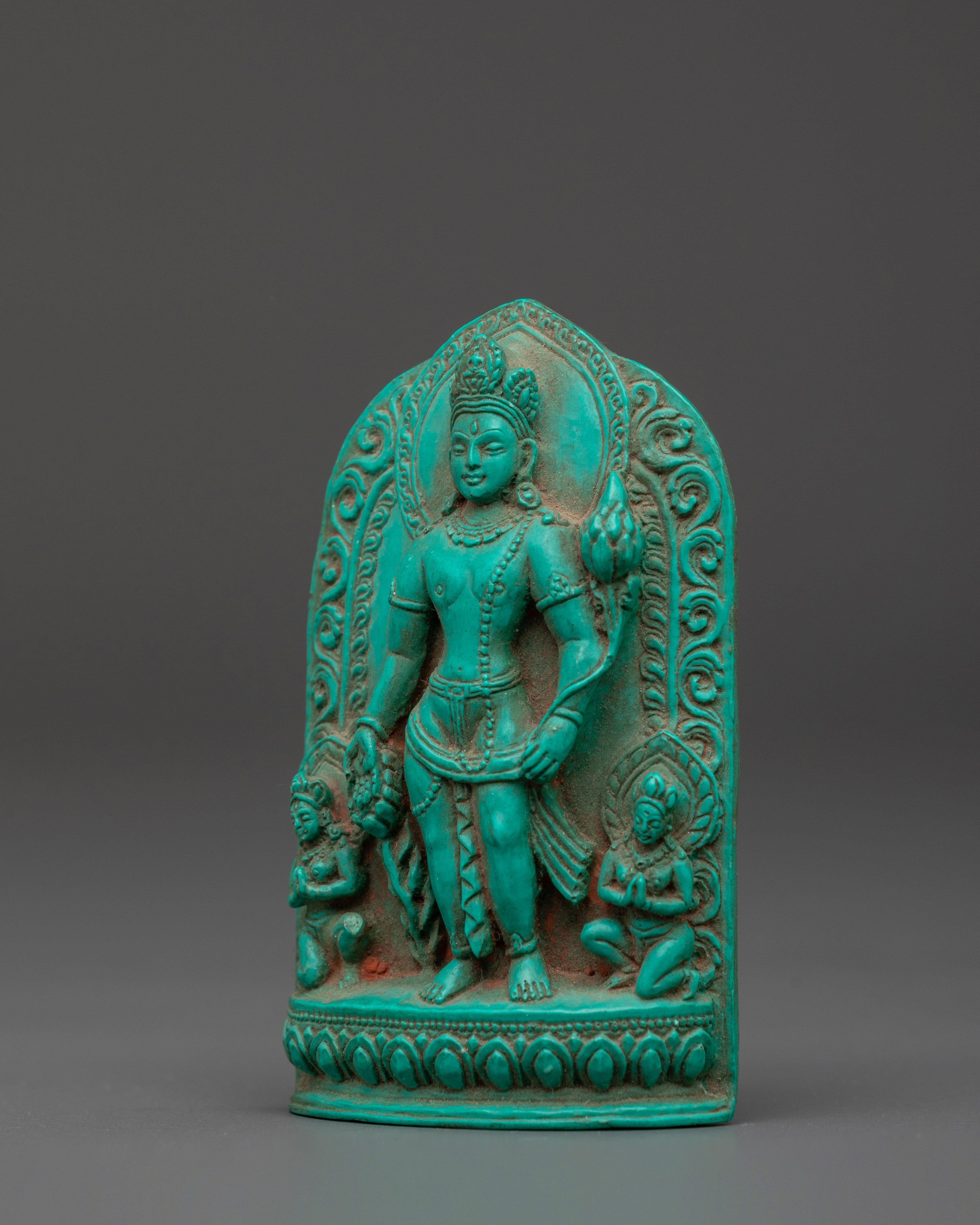 Lokeshwor Standing Bodhisattva Statue | Meditation Altar Decor