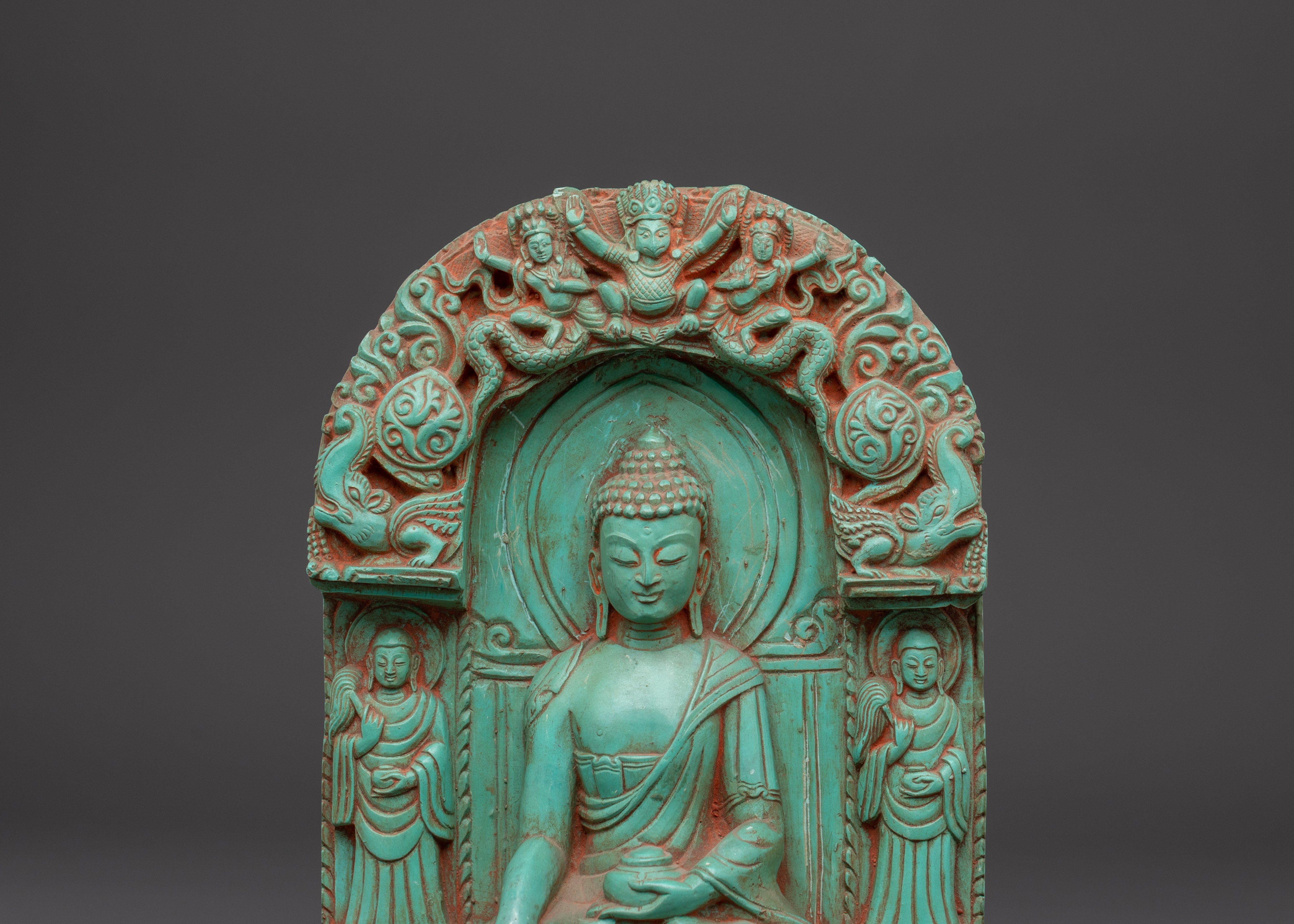Turquoise Shakyamuni Buddha Statue | Figurines with Guardian Symbols