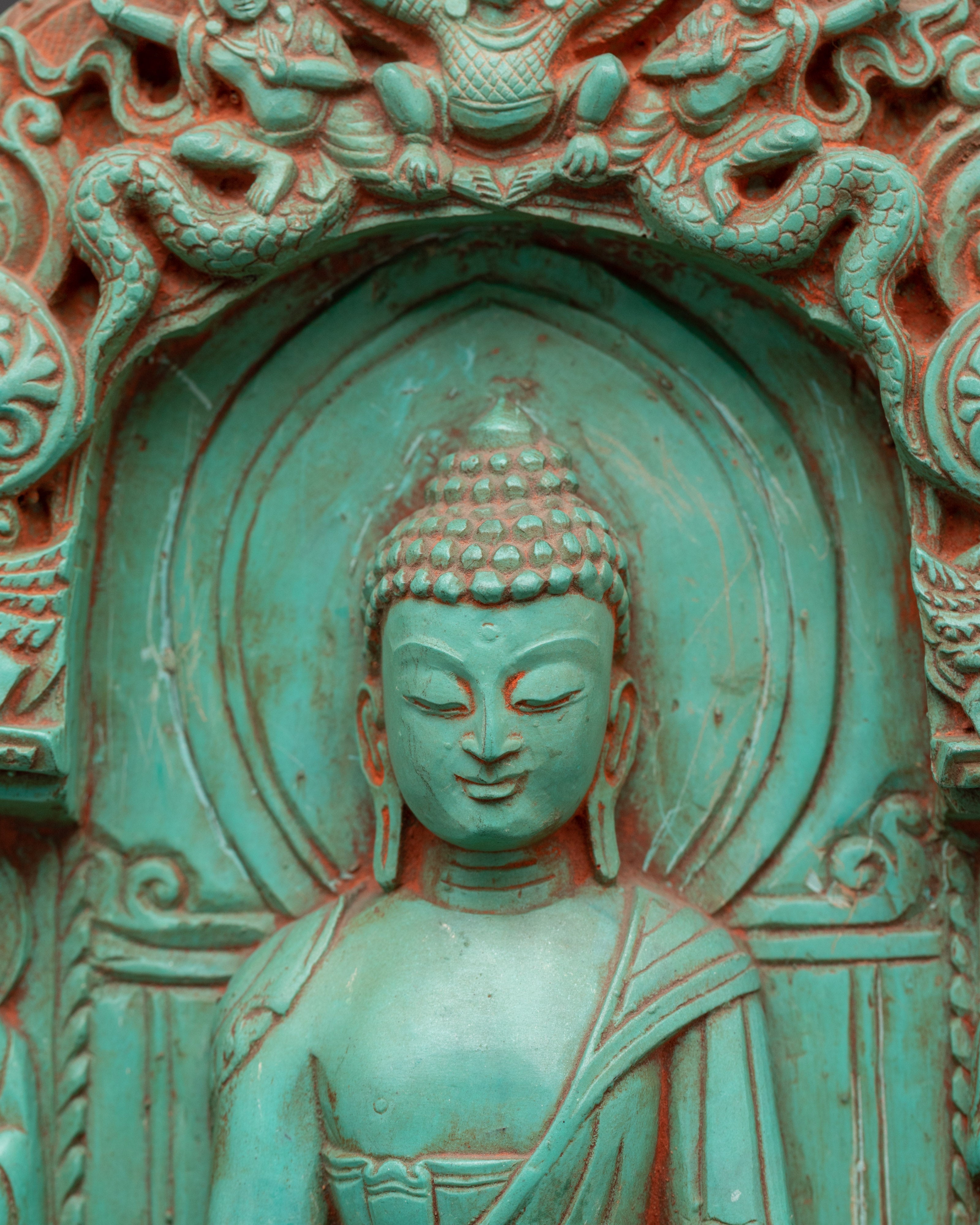 Turquoise Shakyamuni Buddha Statue | Figurines with Guardian Symbols