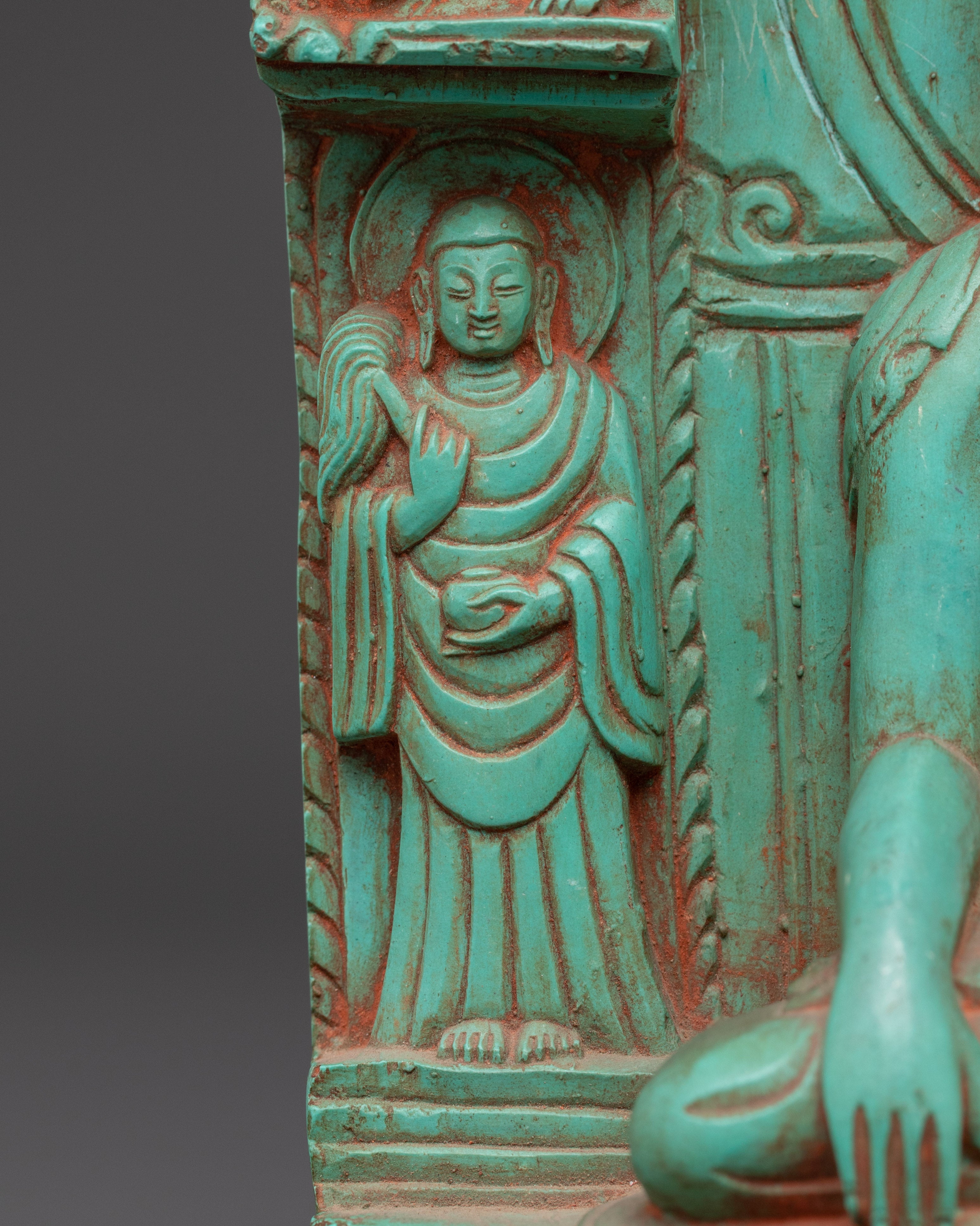 Turquoise Shakyamuni Buddha Statue | Figurines with Guardian Symbols