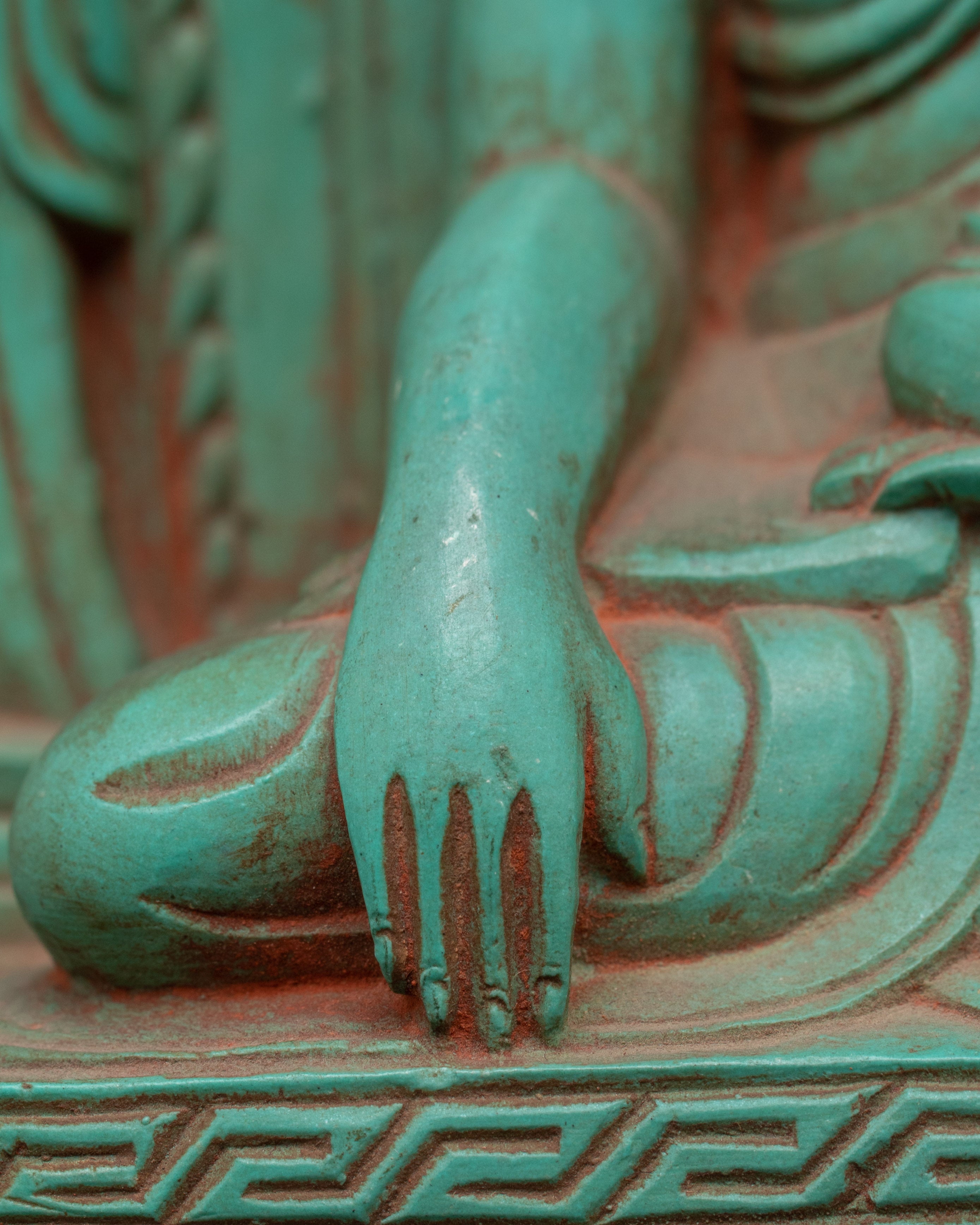 Turquoise Shakyamuni Buddha Statue | Figurines with Guardian Symbols