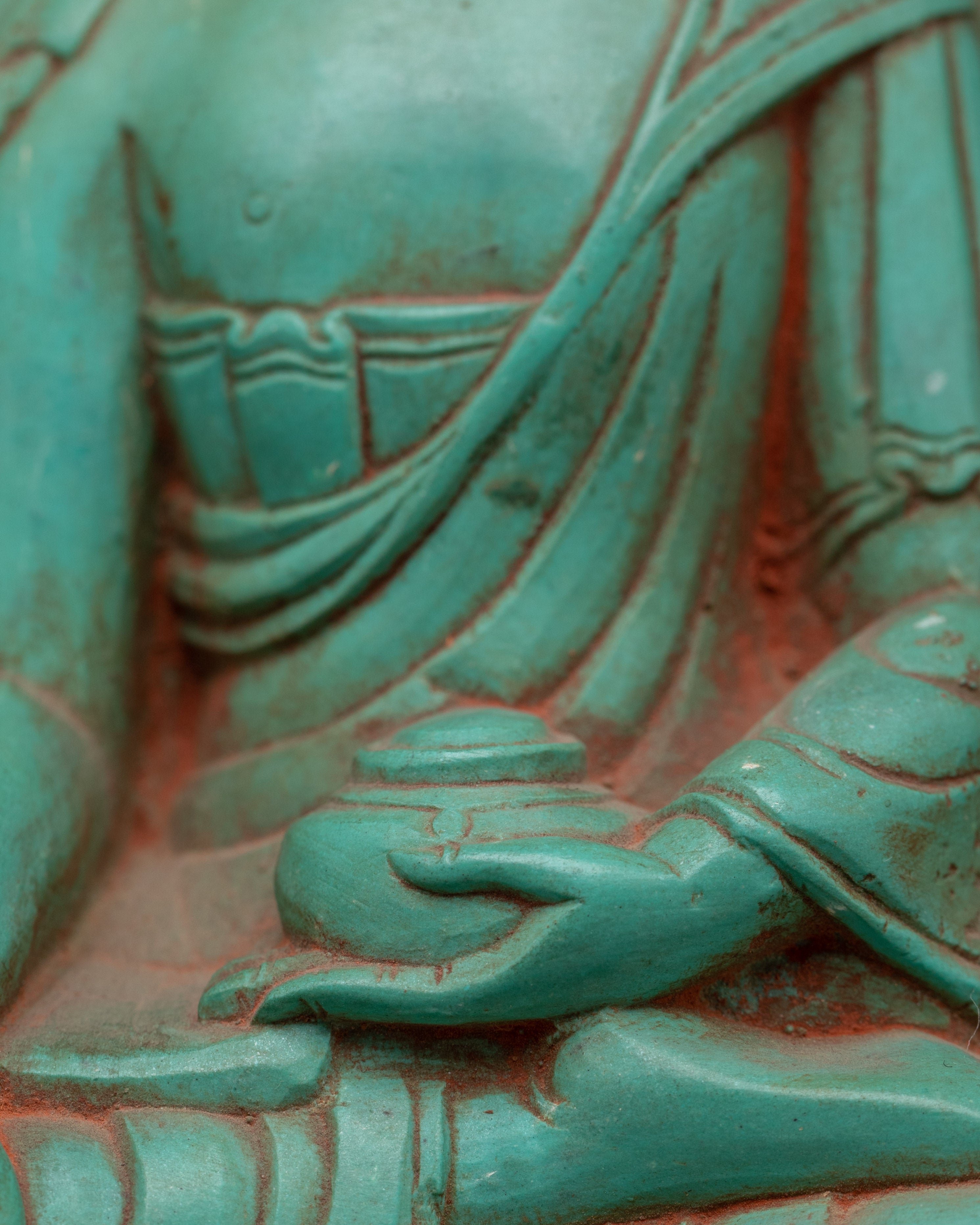 Turquoise Shakyamuni Buddha Statue | Figurines with Guardian Symbols