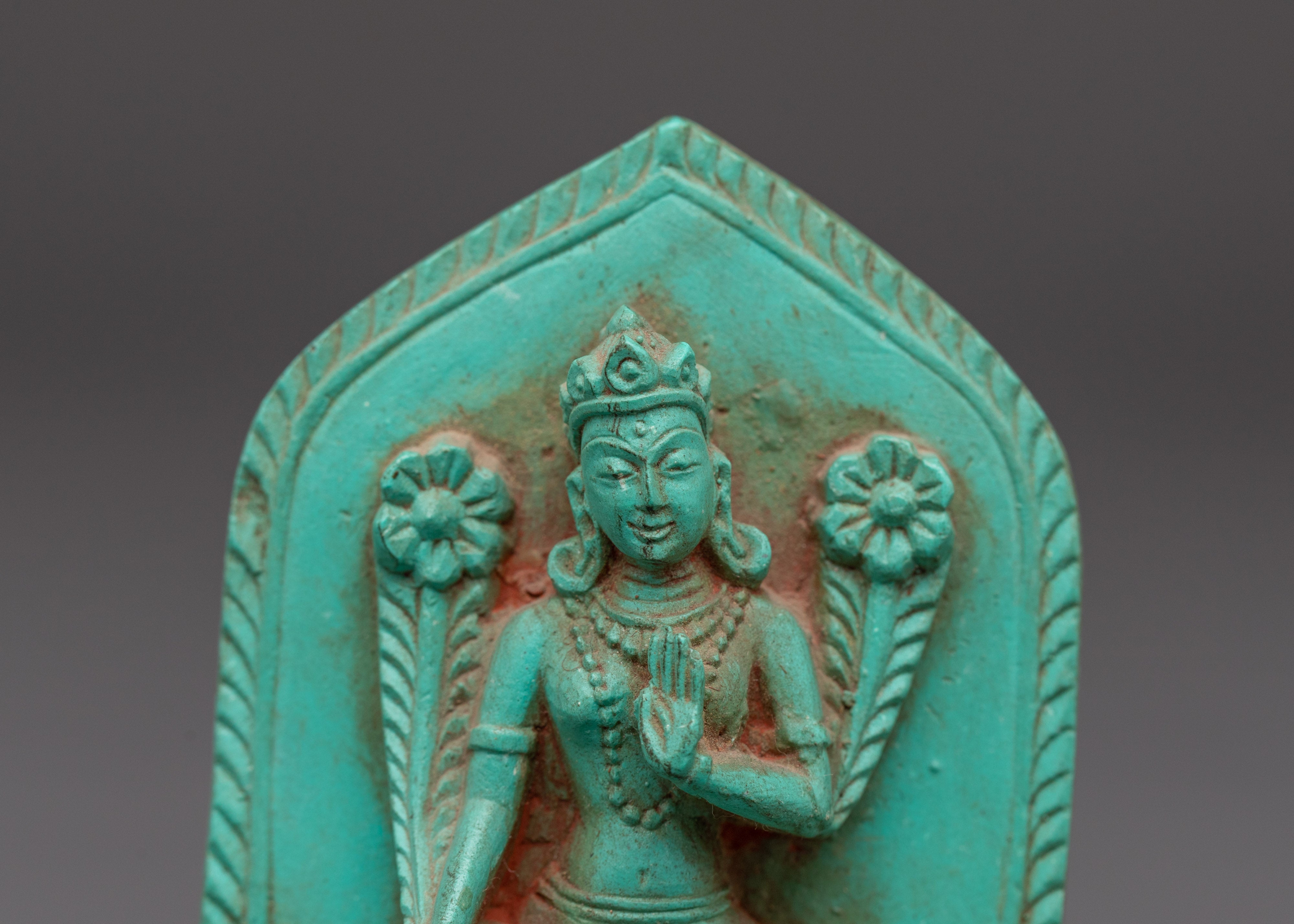 White Tara Turquoise Statue | Healing Energy Statue