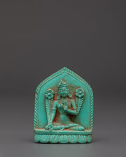 White Tara Turquoise Statue | Healing Energy Statue